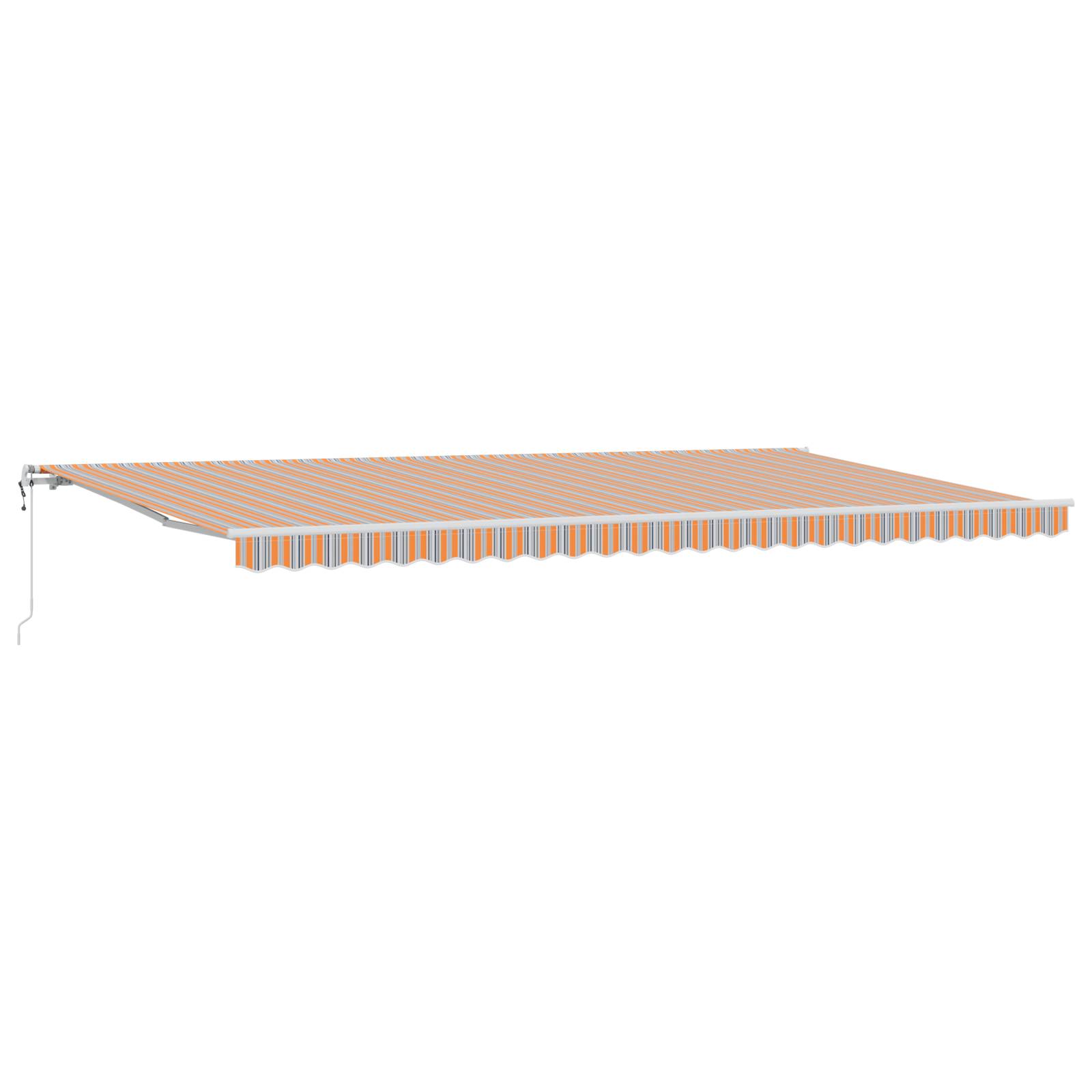 vidaXL automatische einziehbare Markise mit mehrfarbigen Streifen, 600x300 cm