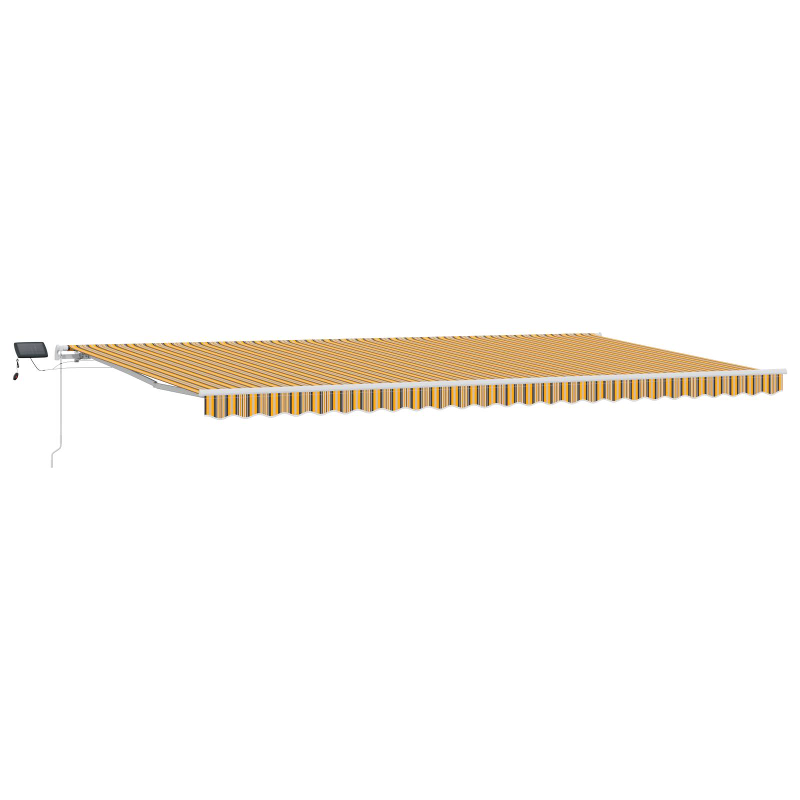 vidaXL Manuelle einziehbare Markise mit LED-Multicolorstreifen 600x350 cm