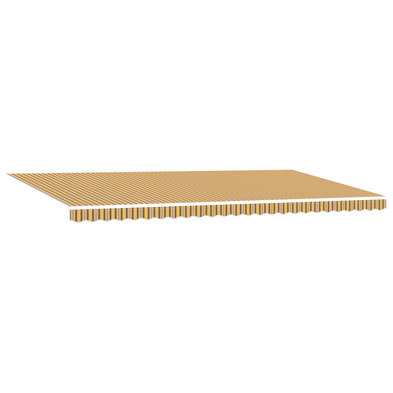 vidaXL Automatische einziehbare Markise Mehrfarbige Streifen 600x350 cm