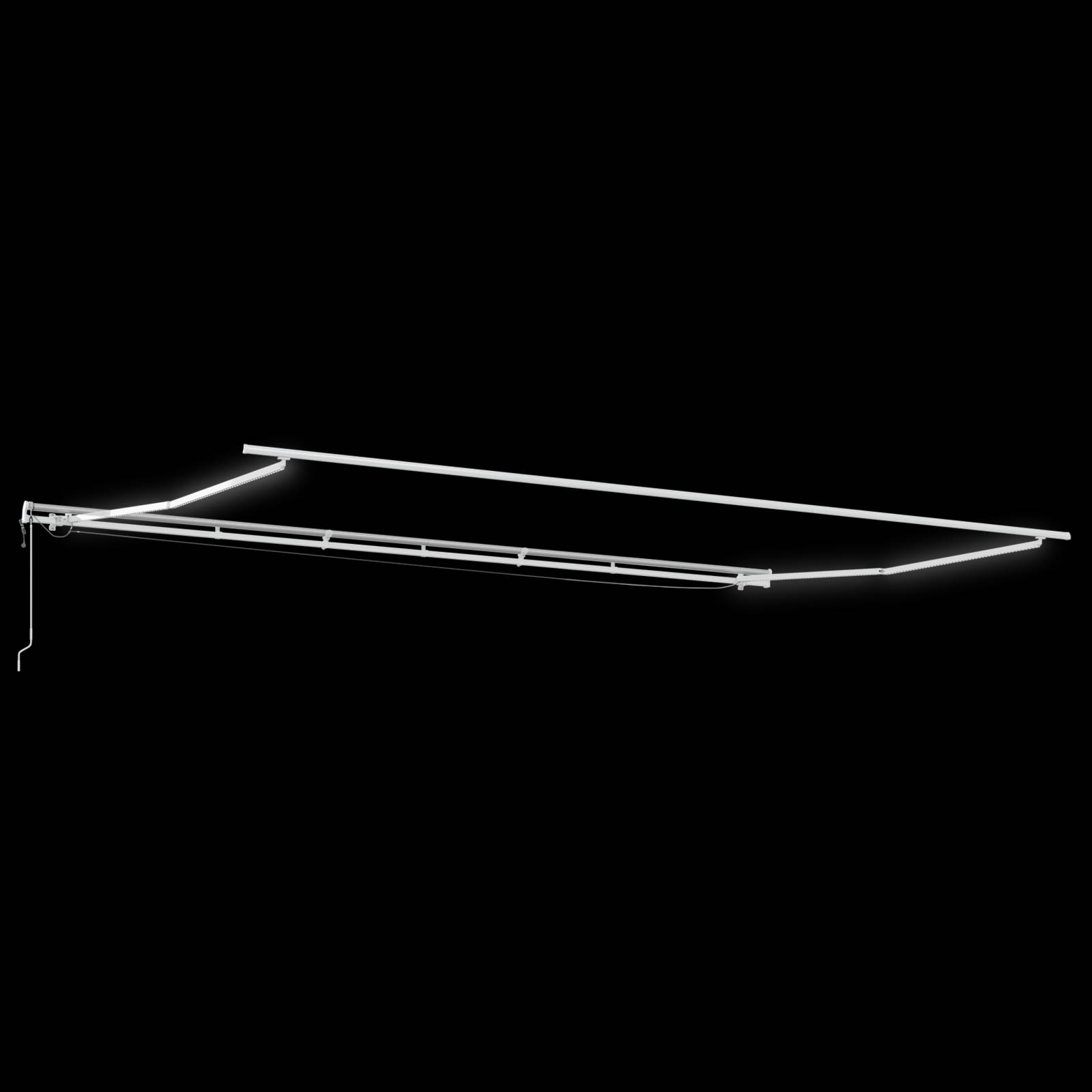 vidaXL Automatische Einziehbare Markise mit LED Mehrfarbigen Streifen 600x300 cm