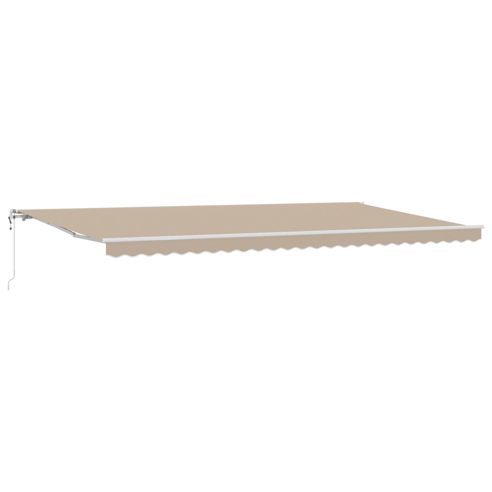 vidaXL automatische einziehbare Markise Beige 600x300 cm
