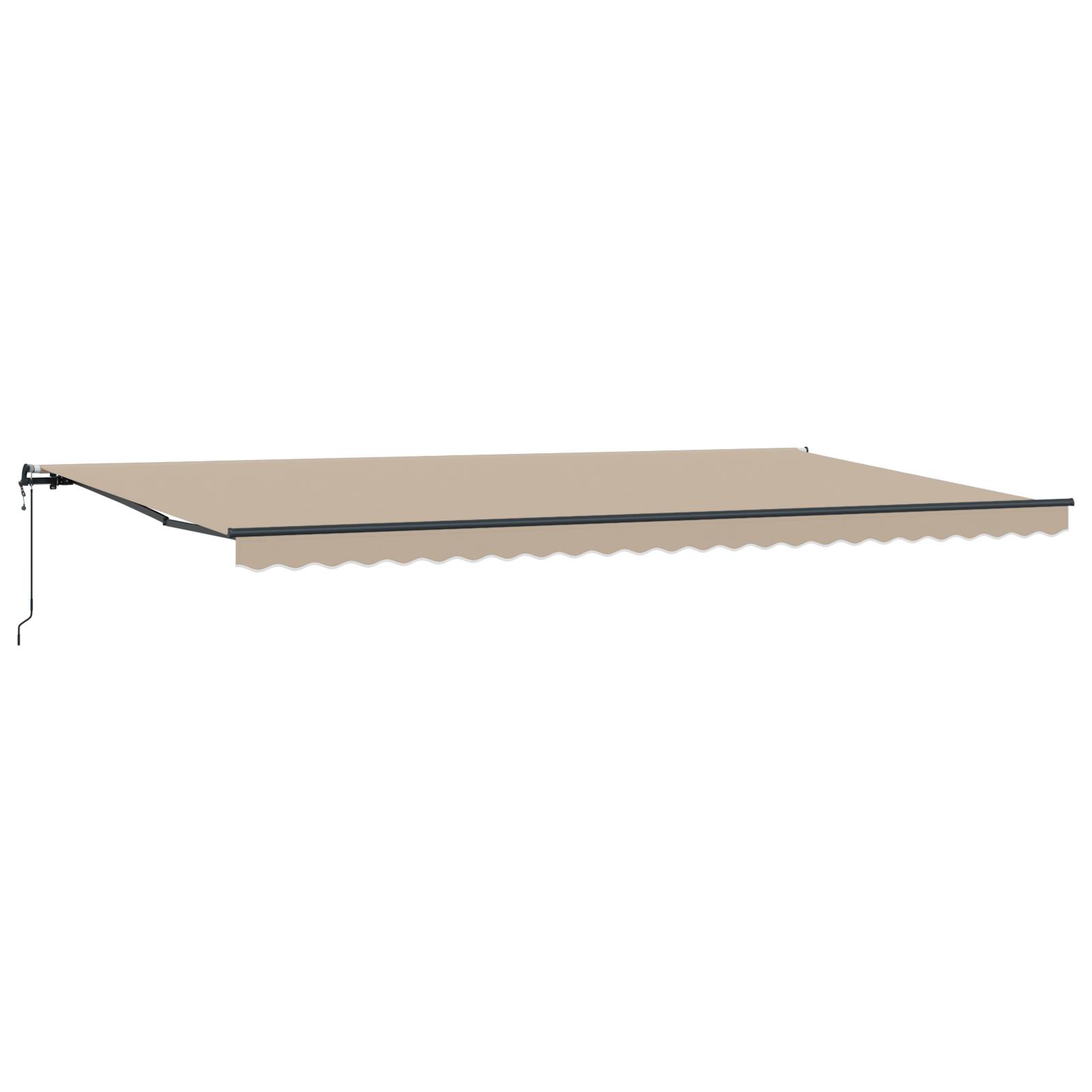 vidaXL automatische einziehbare Markise Beige 600x300 cm