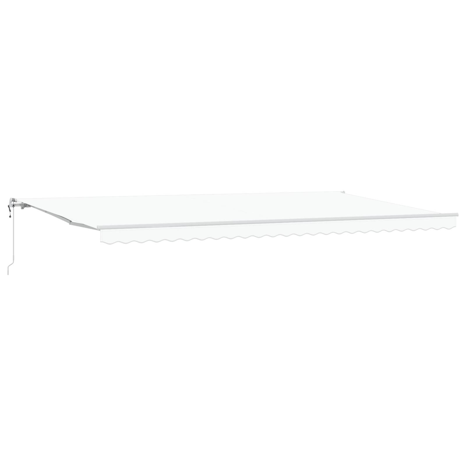 vidaXL automatische einziehbare Markise Weiß 600x300 cm