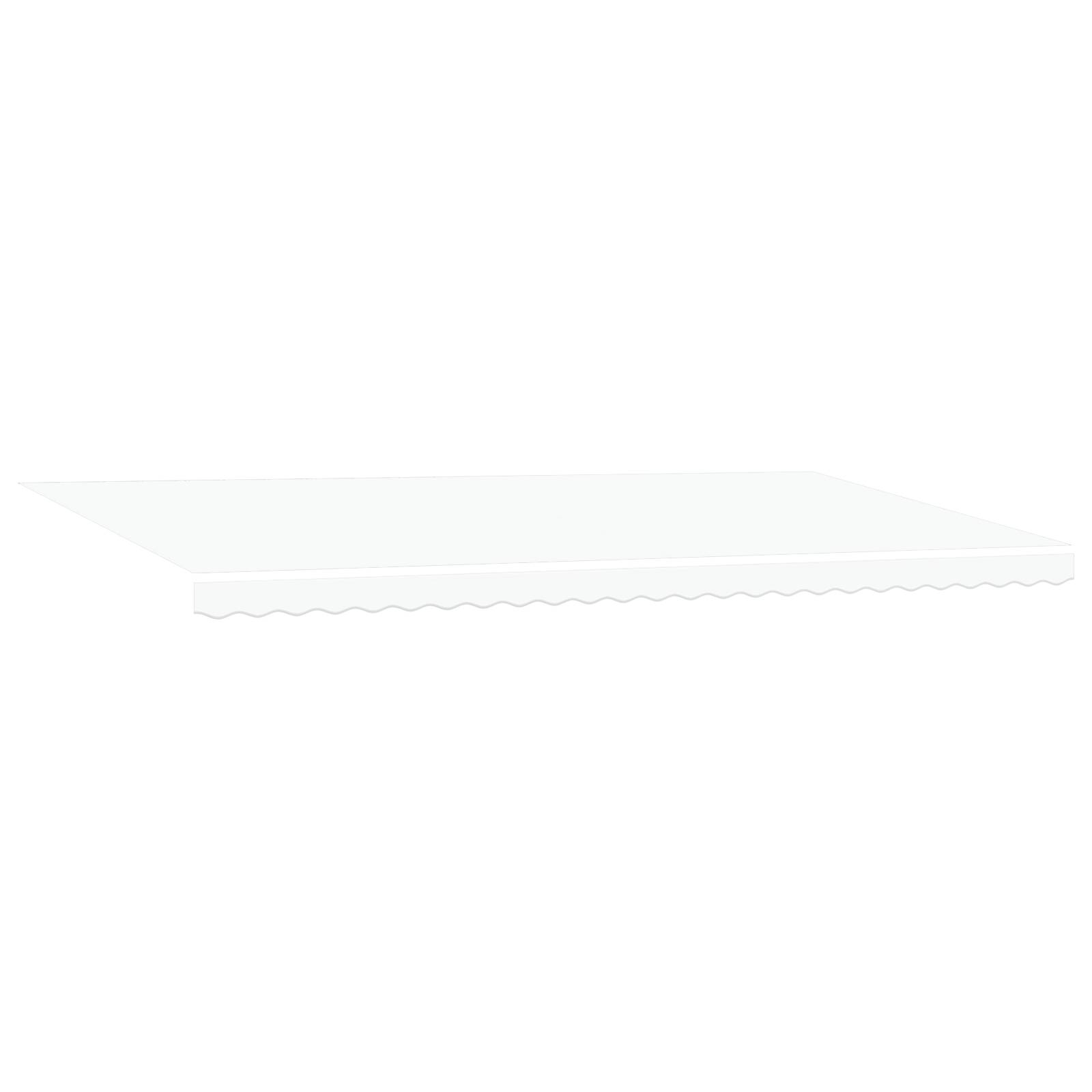 vidaXL Manuelle einziehbare Markise mit LED Weiß 600x300 cm