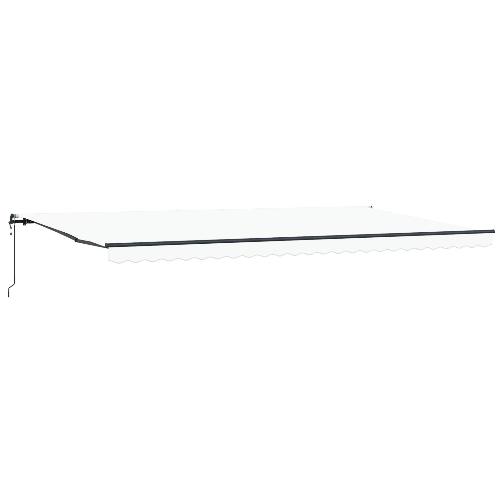 vidaXL automatische einziehbare Markise Weiß 600x300 cm