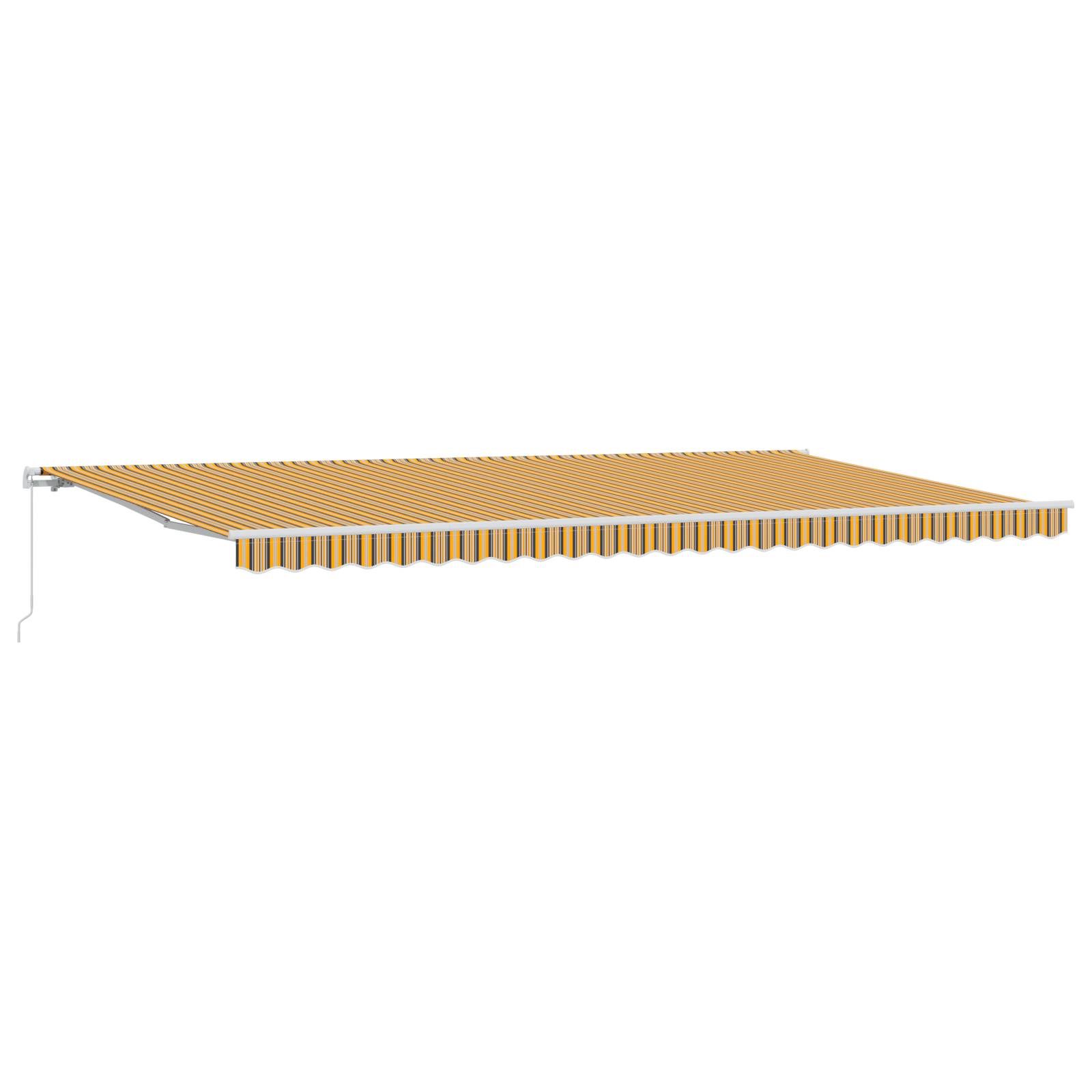 vidaXL Manuelle einziehbare Markise Multicolor Streifen 600x350 cm