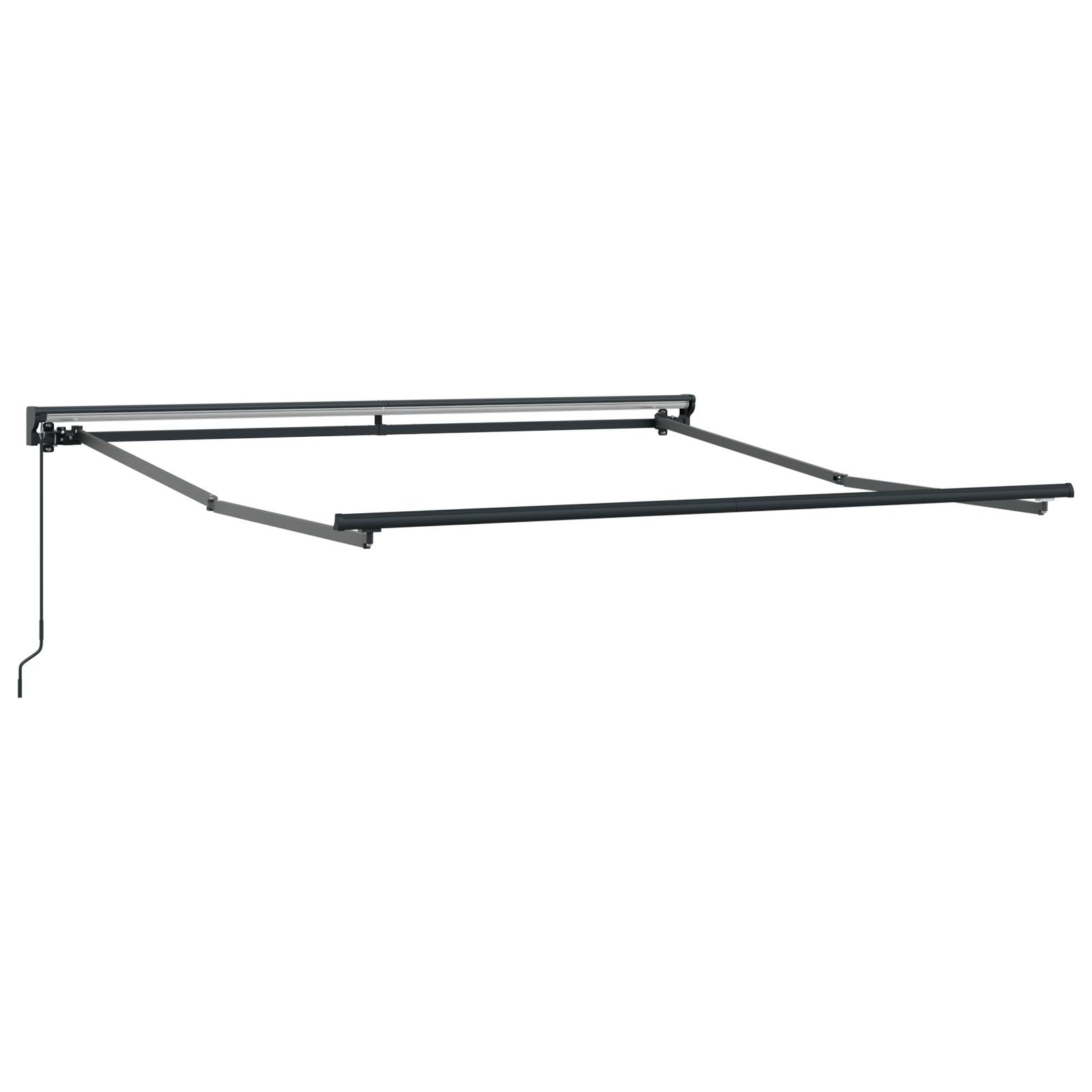 vidaXL Handbetriebene Ausziehbare Markise - Anthrazit, 300x250 cm