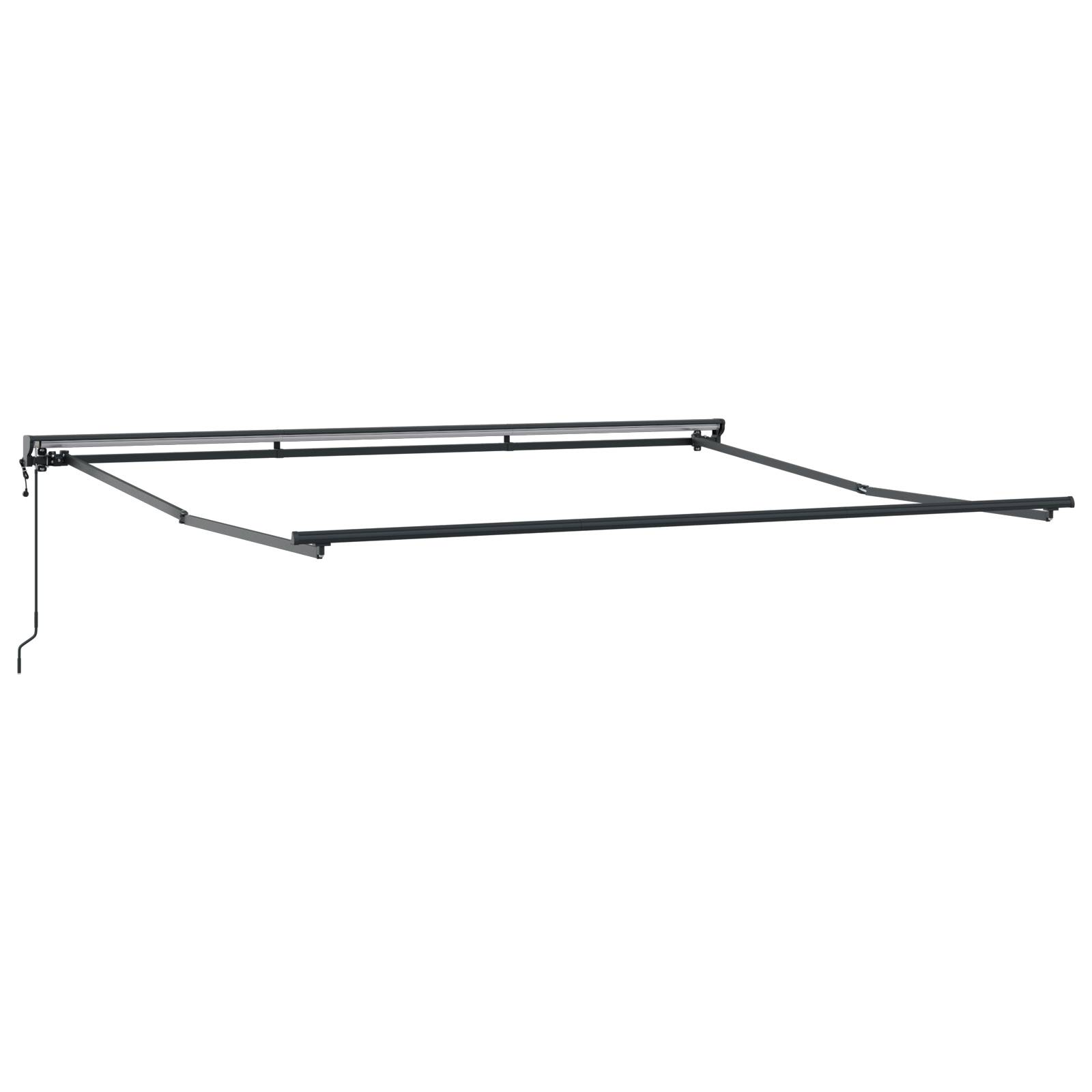 vidaXL Automatische Einziehbare Markise mit LED in Orange und Braun 350x250 cm