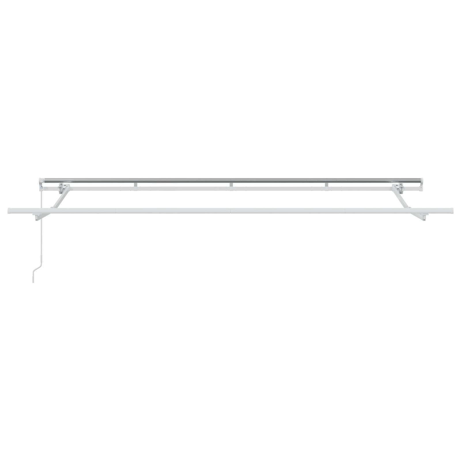 vidaXL Markisenrahmen Einziehbar Manuell Bedienbar 4x2 cm Metall