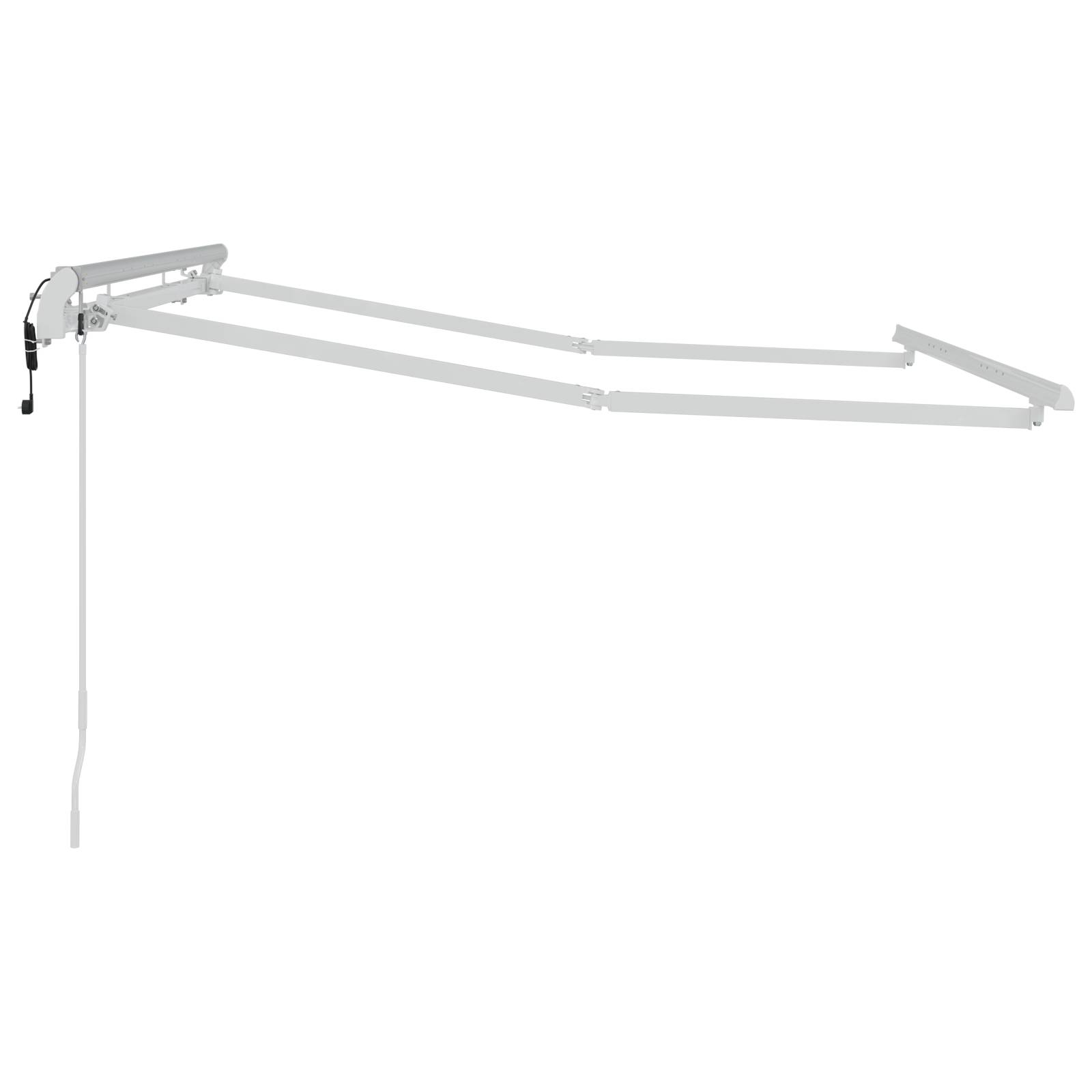 vidaXL Elektrische Markisenrahmen Einziehbar 2,5x2 cm Metall