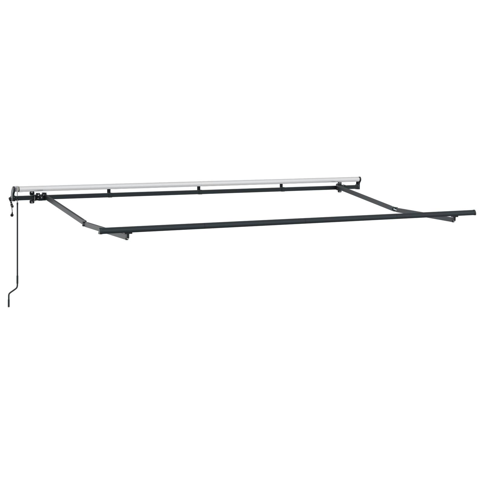 vidaXL Elektrische Einziehbare Markisenrahmen 4x2 cm Metall