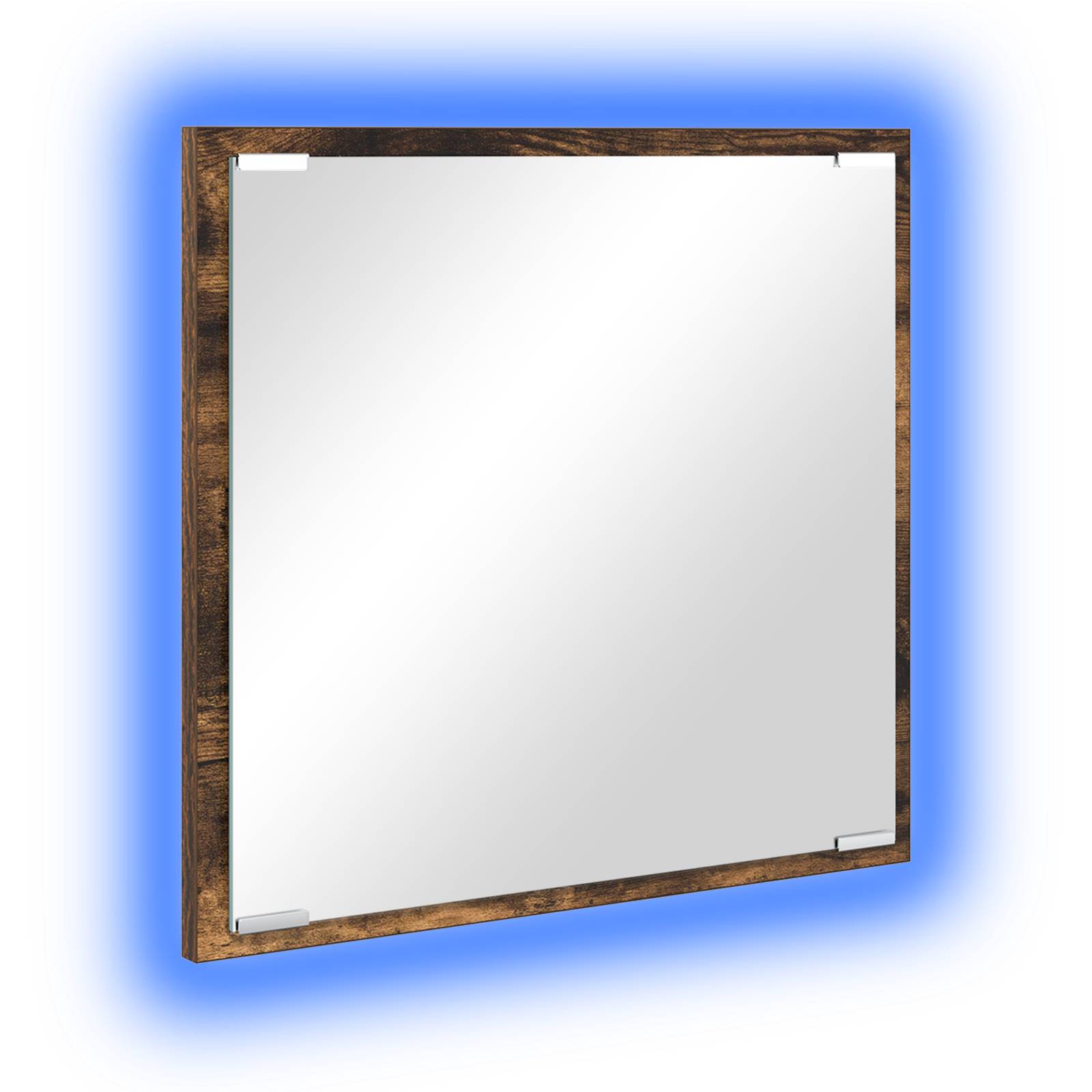 vidaXL LED Badspiegel Geräucherte Eiche 40x8.5x37 cm Holzwerkstoff