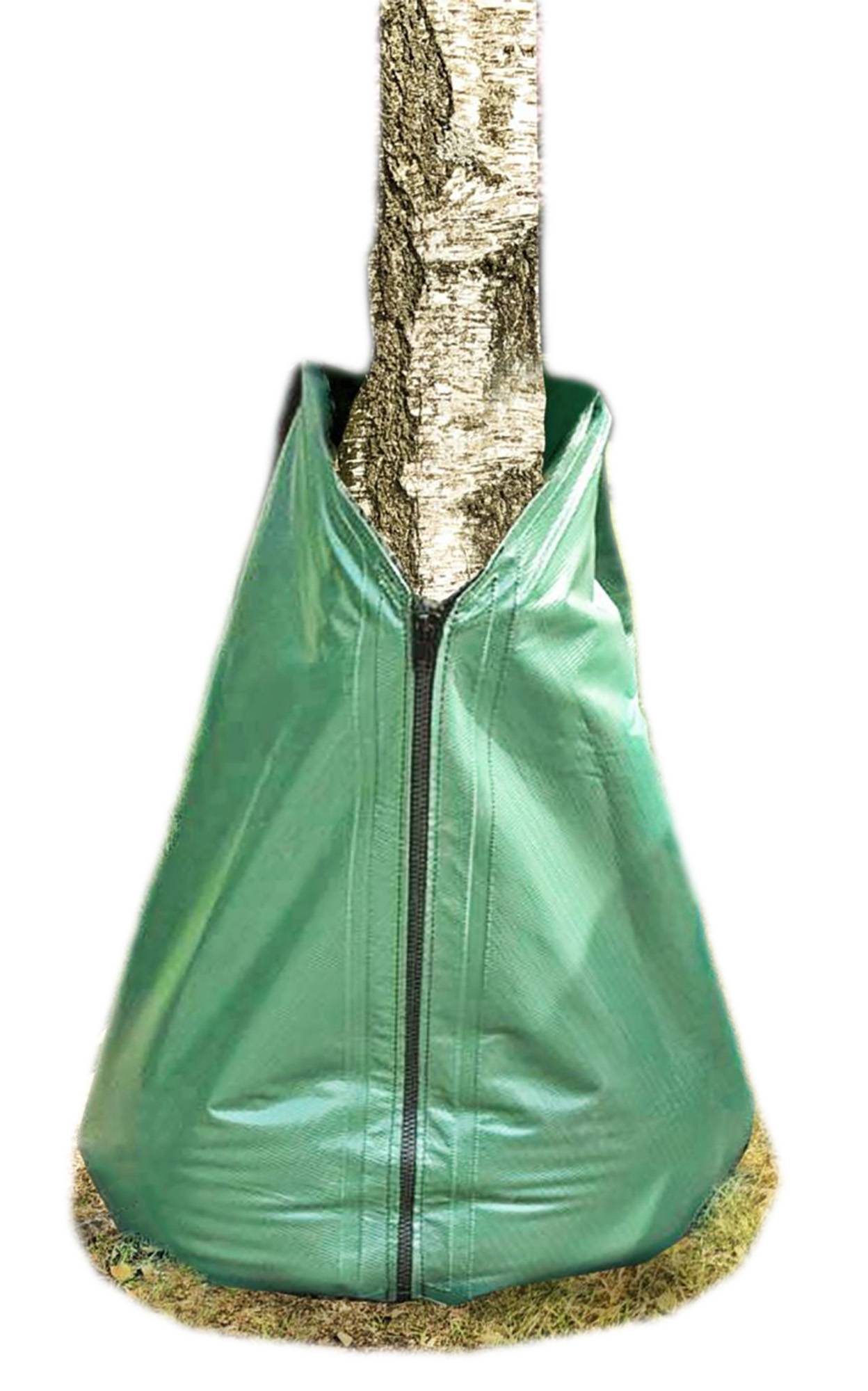 Novatool Sack für Baumbewässerung 75 Liter Grün Bewässerungsbeutel aus robustem PVC