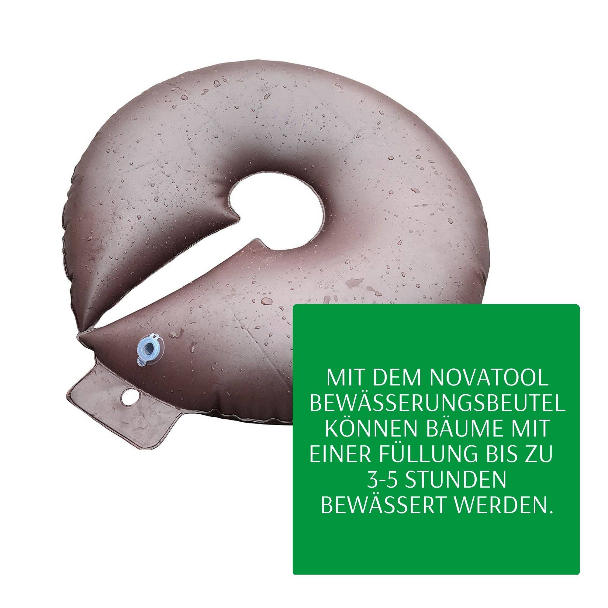 Novatool 5x Säcke für Baumbewässerung 55 Liter Grün Bewässerungsbeutel aus robustem PVC Baumsäcke Bewässerung Baumbewässerung Säcke Wasserbeu