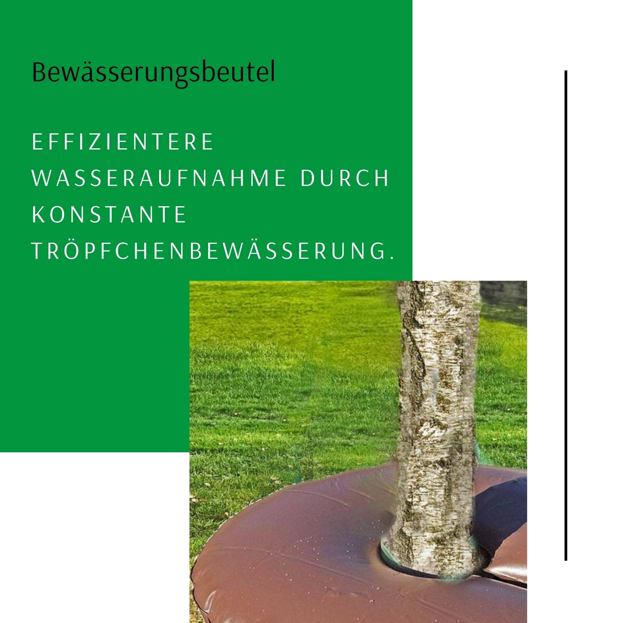 Novatool 2x Säcke für Baumbewässerung 55 Liter Grün Bewässerungsbeutel aus robustem PVC Baumsäcke Bewässerung Baumbewässerung Säcke Wasserbeu