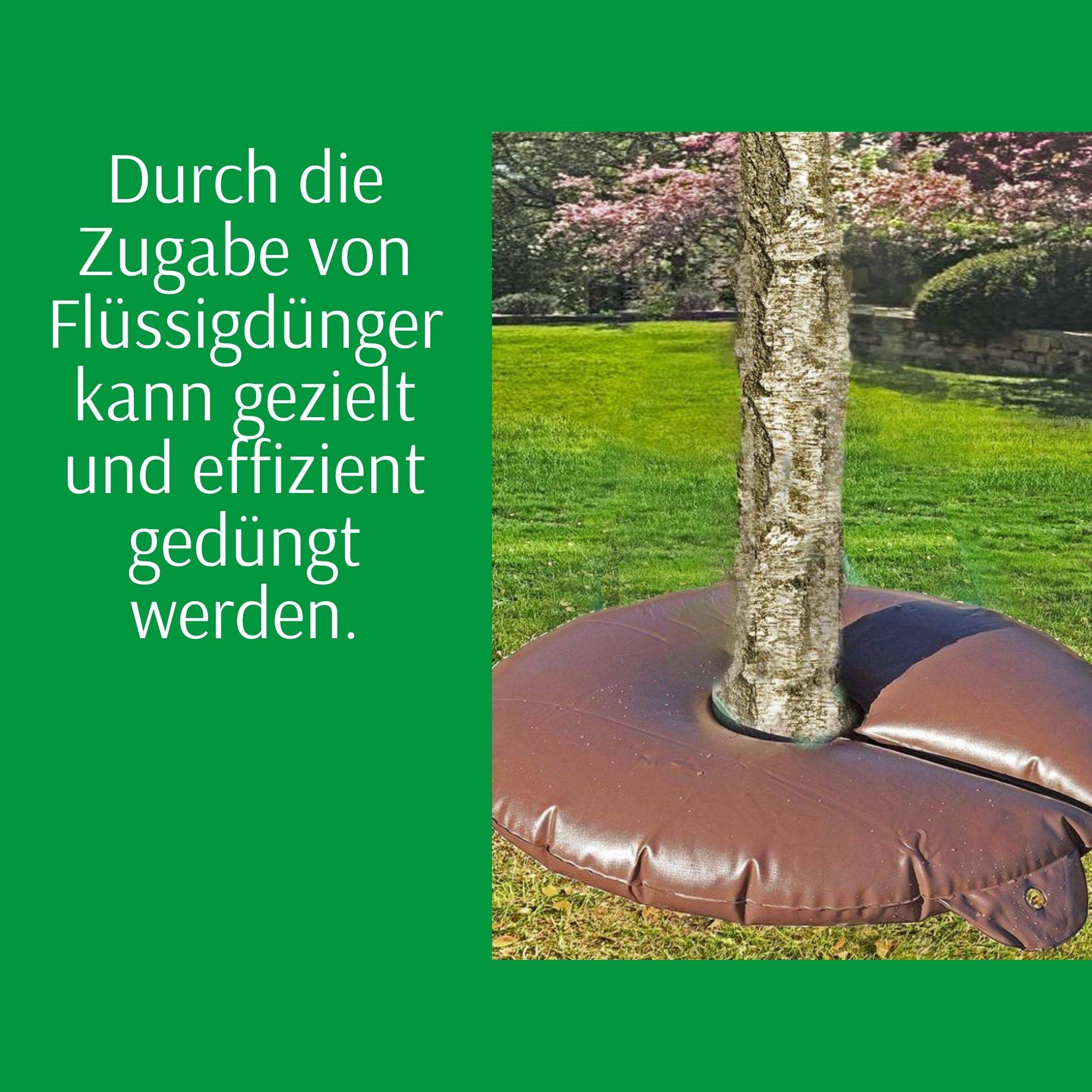 Novatool 2x Säcke für Baumbewässerung 55 Liter Grün Bewässerungsbeutel aus robustem PVC Baumsäcke Bewässerung Baumbewässerung Säcke Wasserbeu