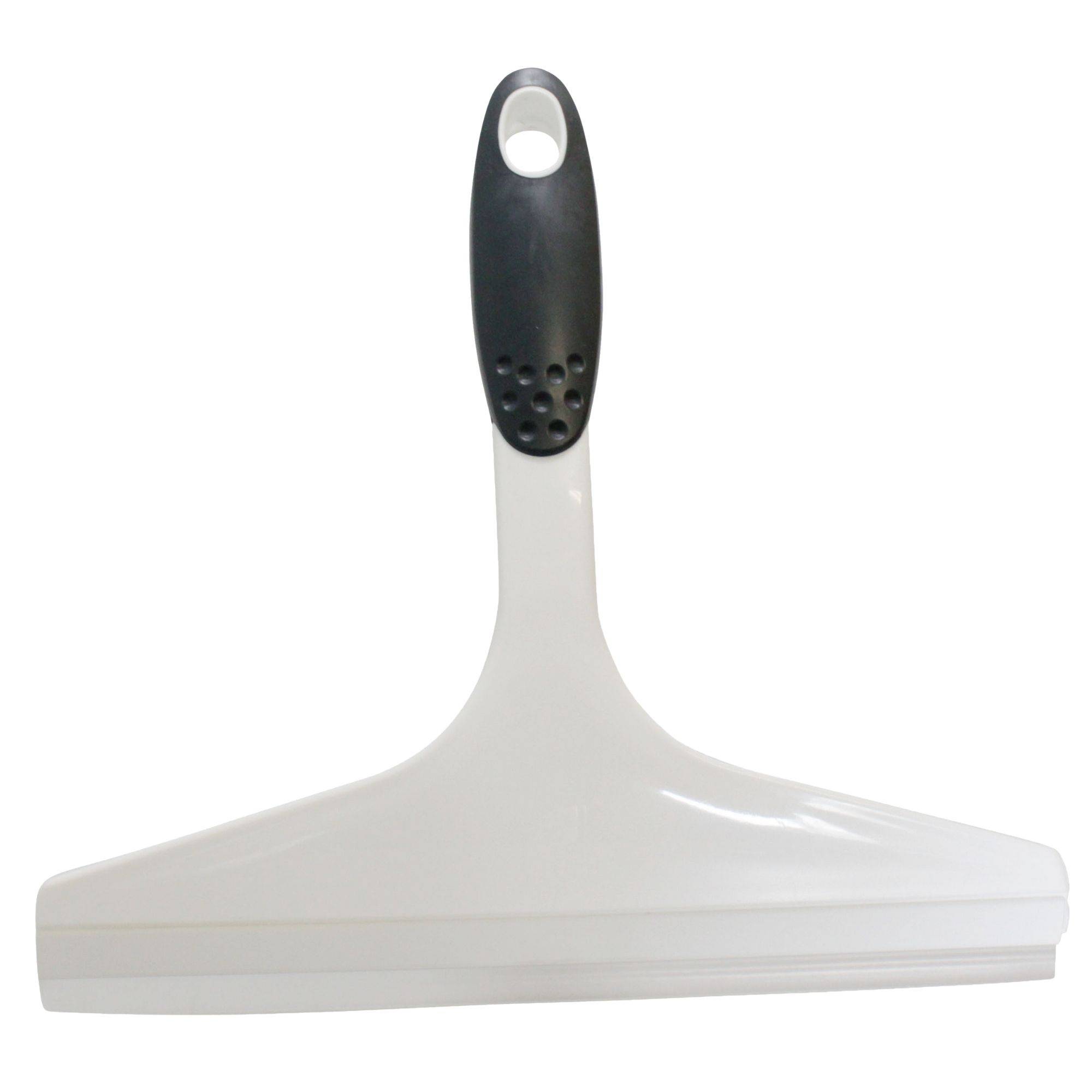 Novaliv Duschabzieher 23,5 cm Weiß ergonomischer Griff Wasserabzieher Dusche Abzieher Scheibenabzieher Glasabzieher Bad accressoires