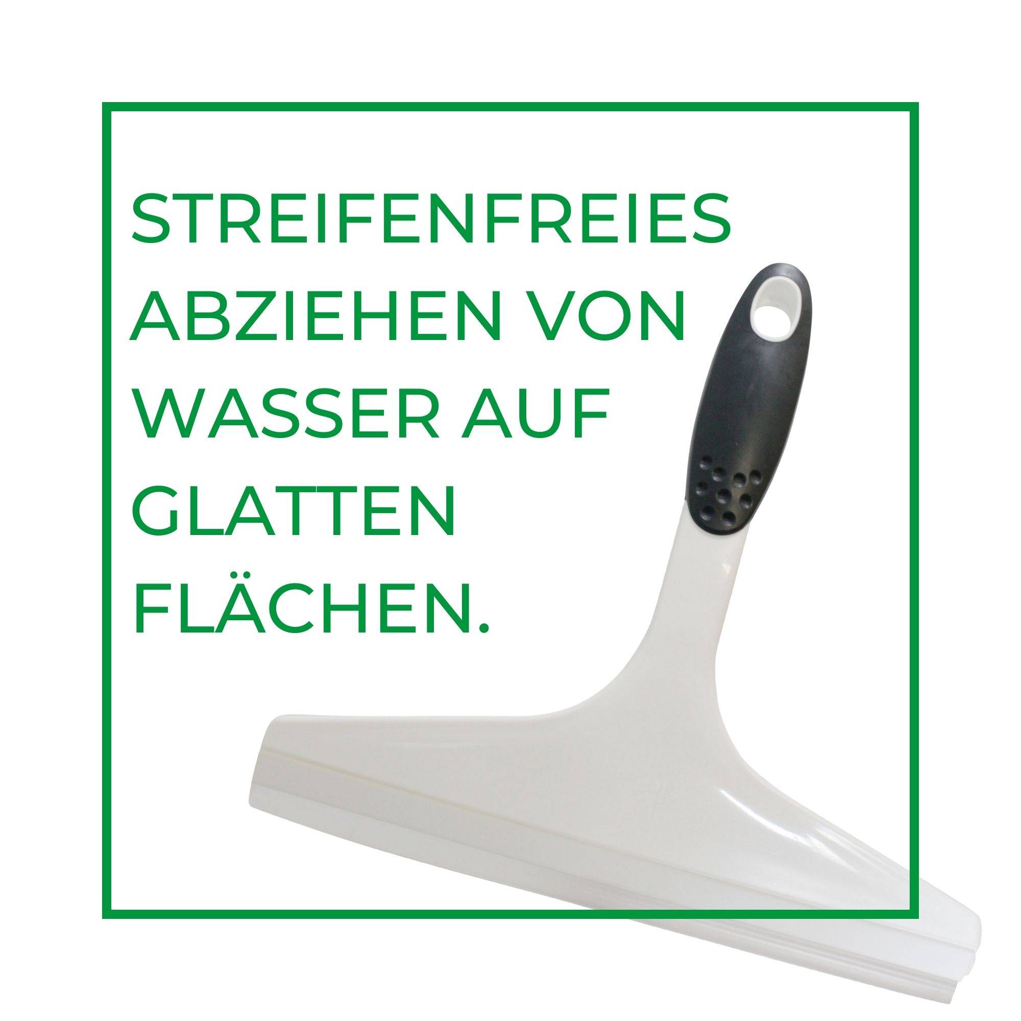 Novaliv 4x Duschabzieher 23,5 cm Weiß ergonomischer Griff Wasserabzieher Dusche Abzieher Scheibenabzieher Glasabzieher Bad accressoires