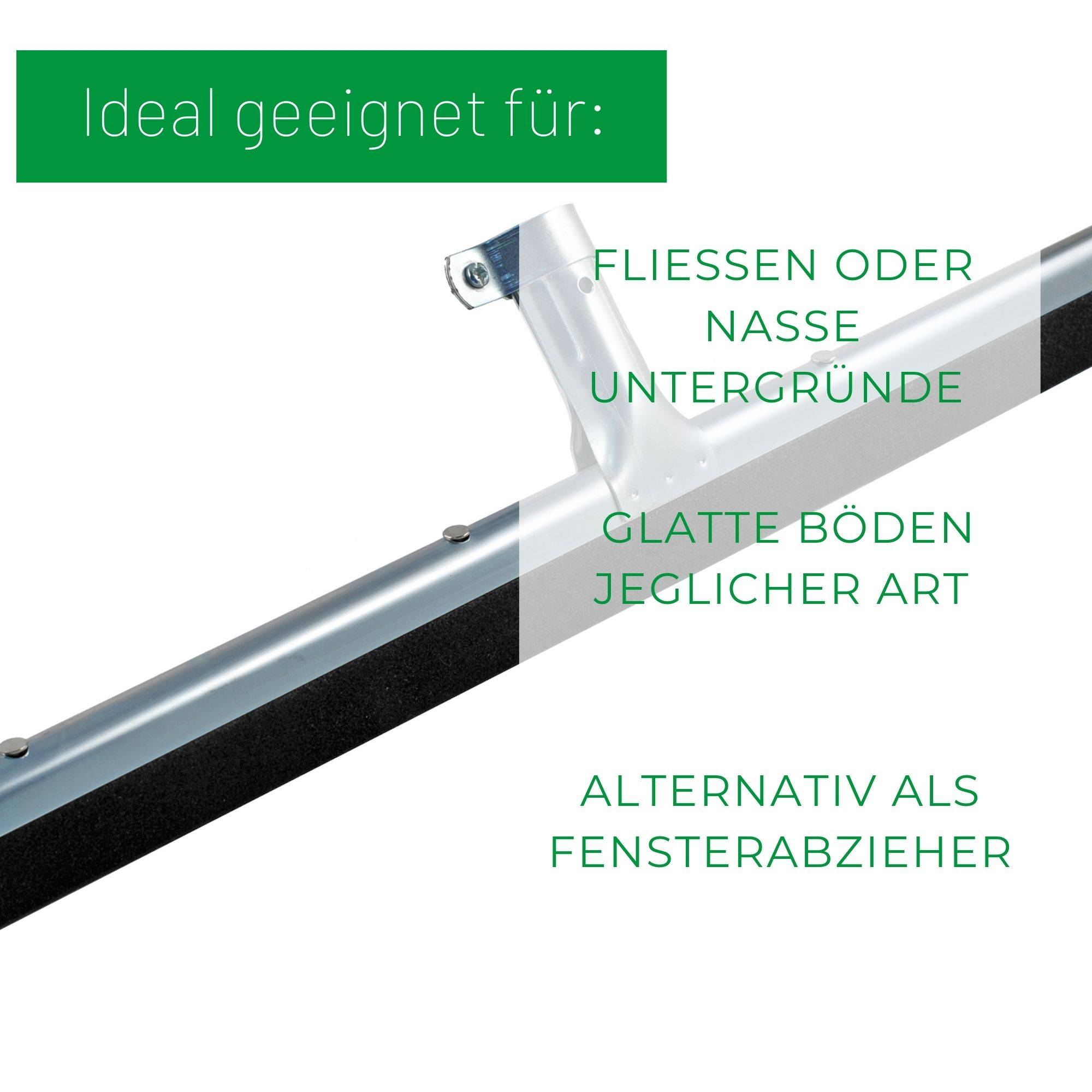 Novaliv 10x Fliesenabzieher 60cm Dusche Boden mit Steckstiel 130 cm Wasserabzieher für Boden Garten Bad Terasse Auto Wasserschieber Edelstahl Boden
