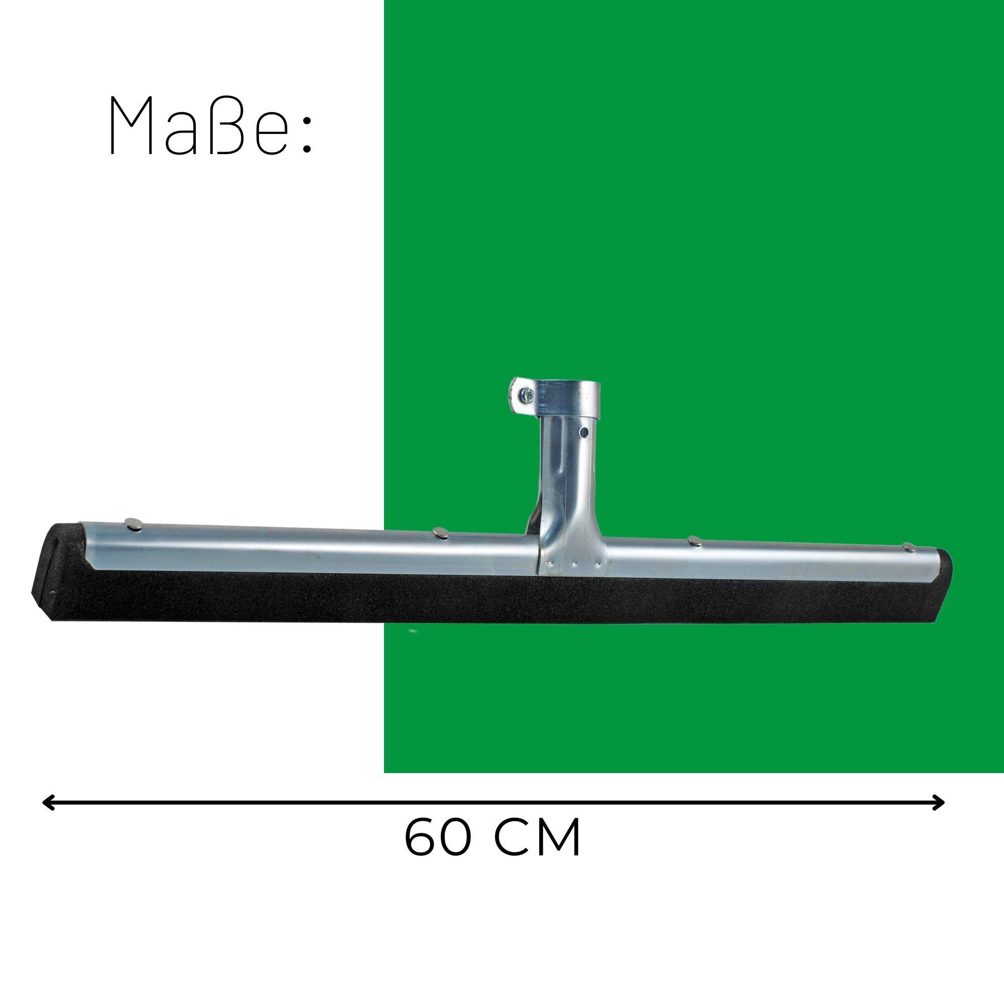 Novaliv Wasserschieber Bodenabzieher 60cm mit Stiel 130 cm Duschabzieher Abzieher Dusche Boden Abzieher Fenster Profi Wasser Abzieher Schieber für