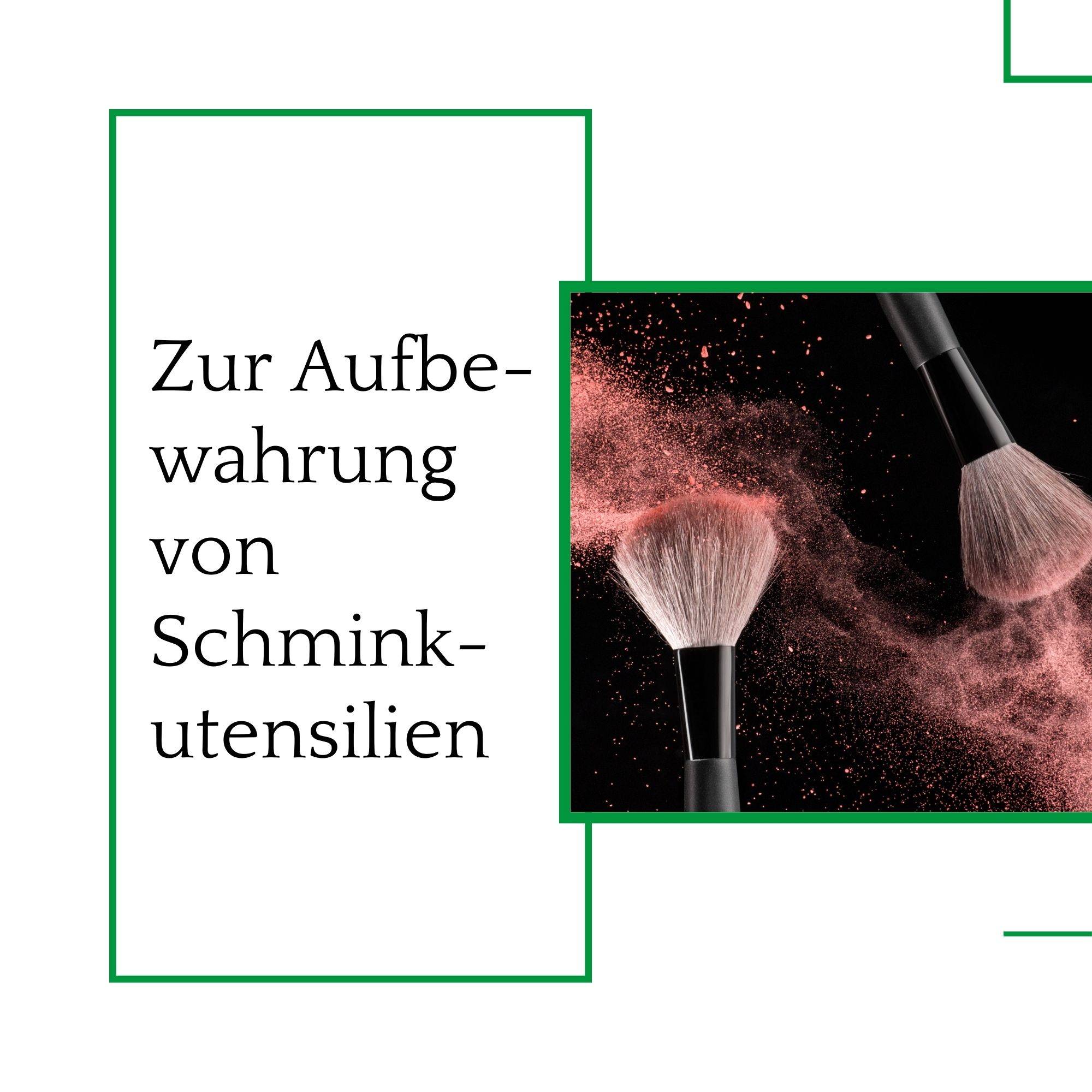 Novaliv Kosmetik Aufbewahrung Set - 25 x 12 cm und 25 x 16 cm ANTHRAZIT GRAU - Make-up Pinselhalter – für Schminkpinsel Eyeliner Lippenstift Lipglo