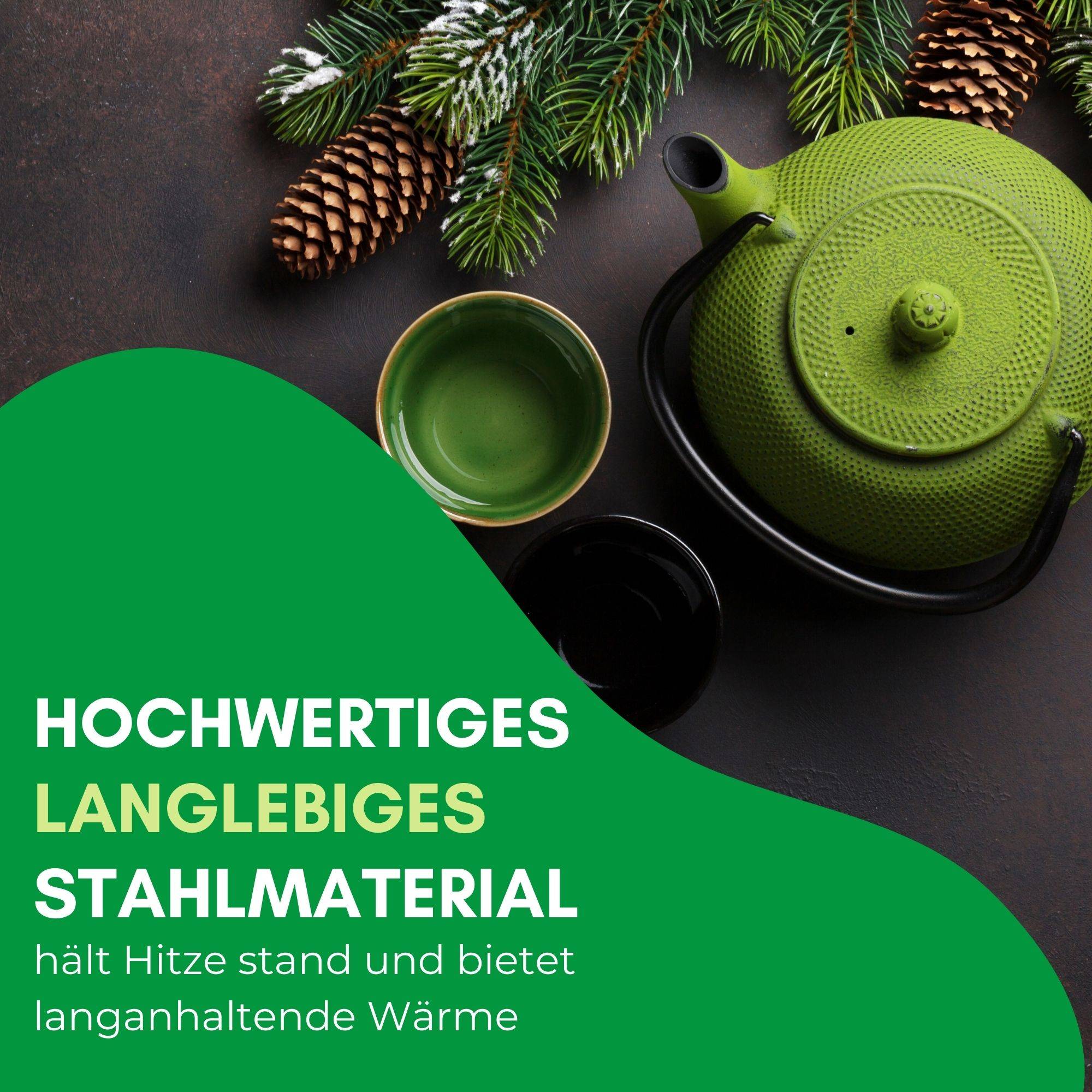 1x Novaliv Stövchen Edelstahl 17cm Durchmesser Warmhalteplatte Teelicht Silber Hitzebeständig und Langlebig Teekannen Wärmer Kaffeewärmer Teelicht