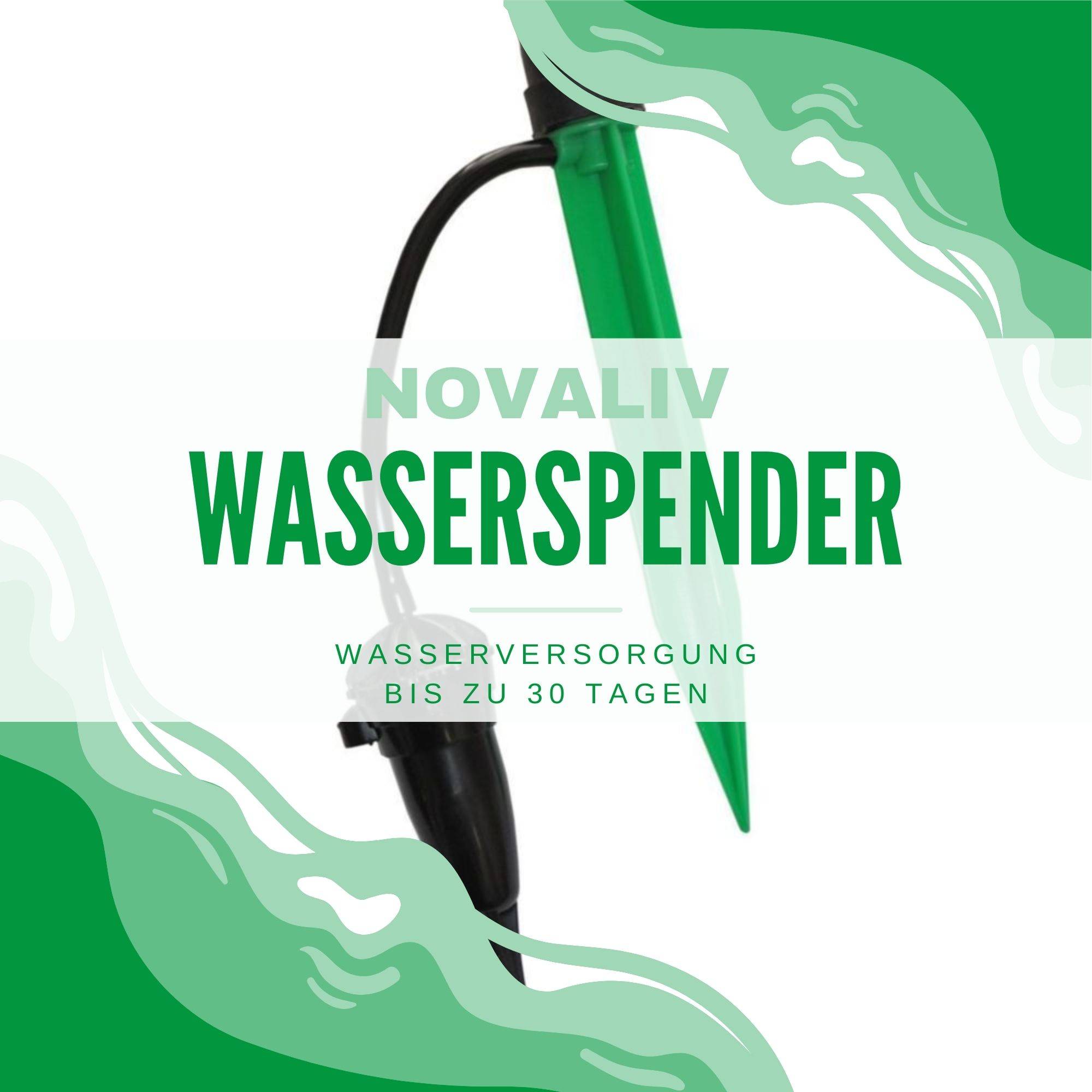 Novatool 20 Stück Automatisches Bewässerungssystem für Gewächshaus BEWÄSSERUNG BIS 30 TAGE Tropfschlauch Bewässerung Urlaubsbewässerung Garten
