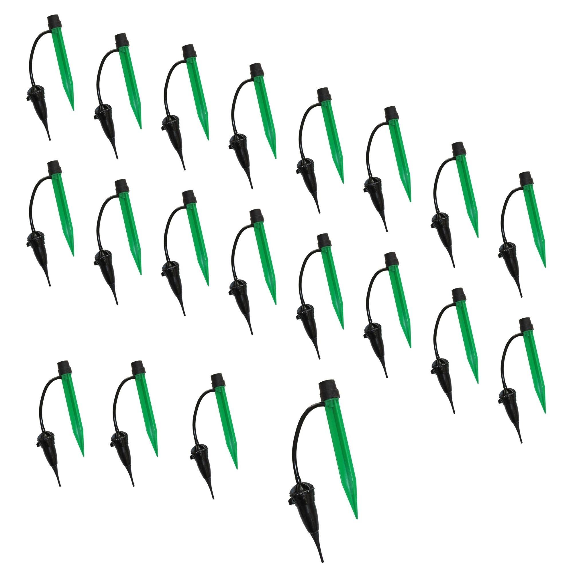 Novatool 20 Stück Automatisches Bewässerungssystem für Gewächshaus BEWÄSSERUNG BIS 30 TAGE Tropfschlauch Bewässerung Urlaubsbewässerung Garten