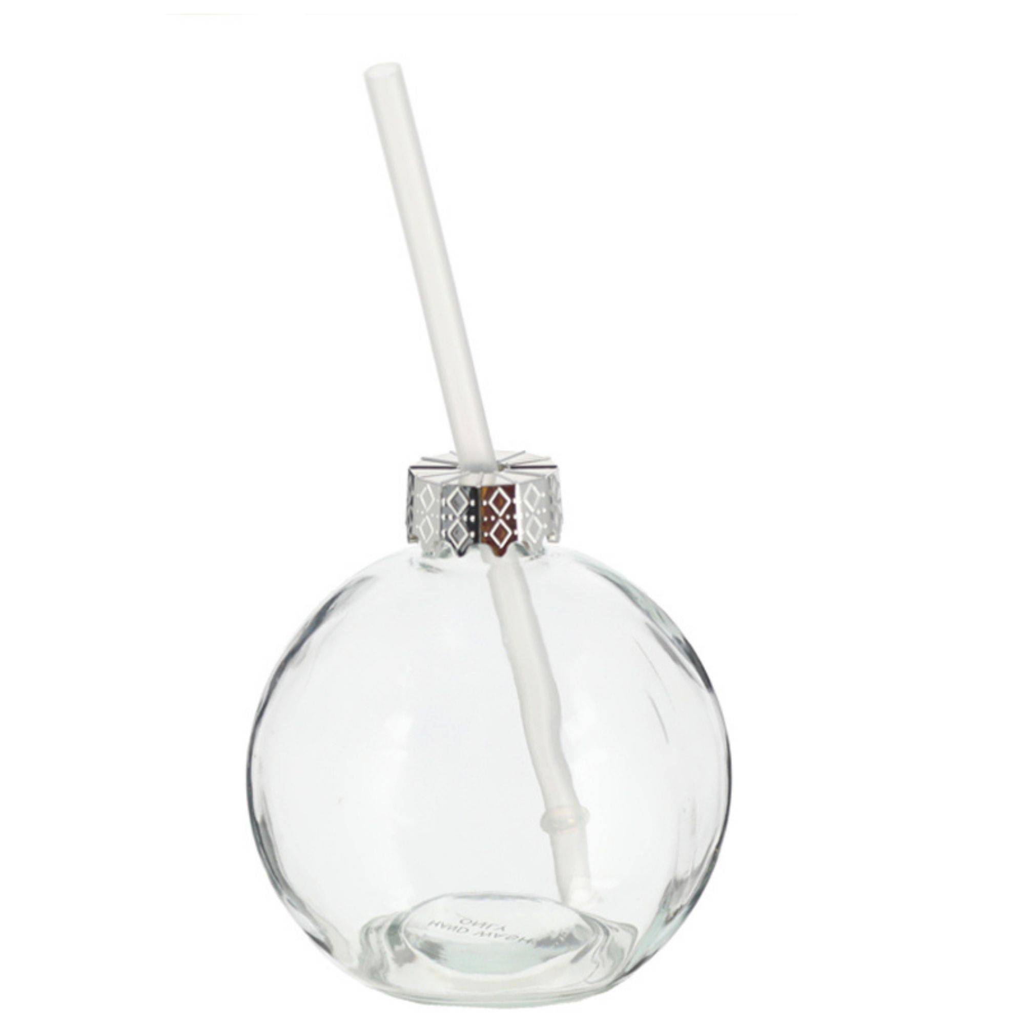 Novaliv Tasse Glühwein 400 ml Personalisierte Weihnachtstasse mit Trinkhalm - Weihnachtskugel als Glühweinbecher - Christbaumkugel Motiv Tasse Tanne