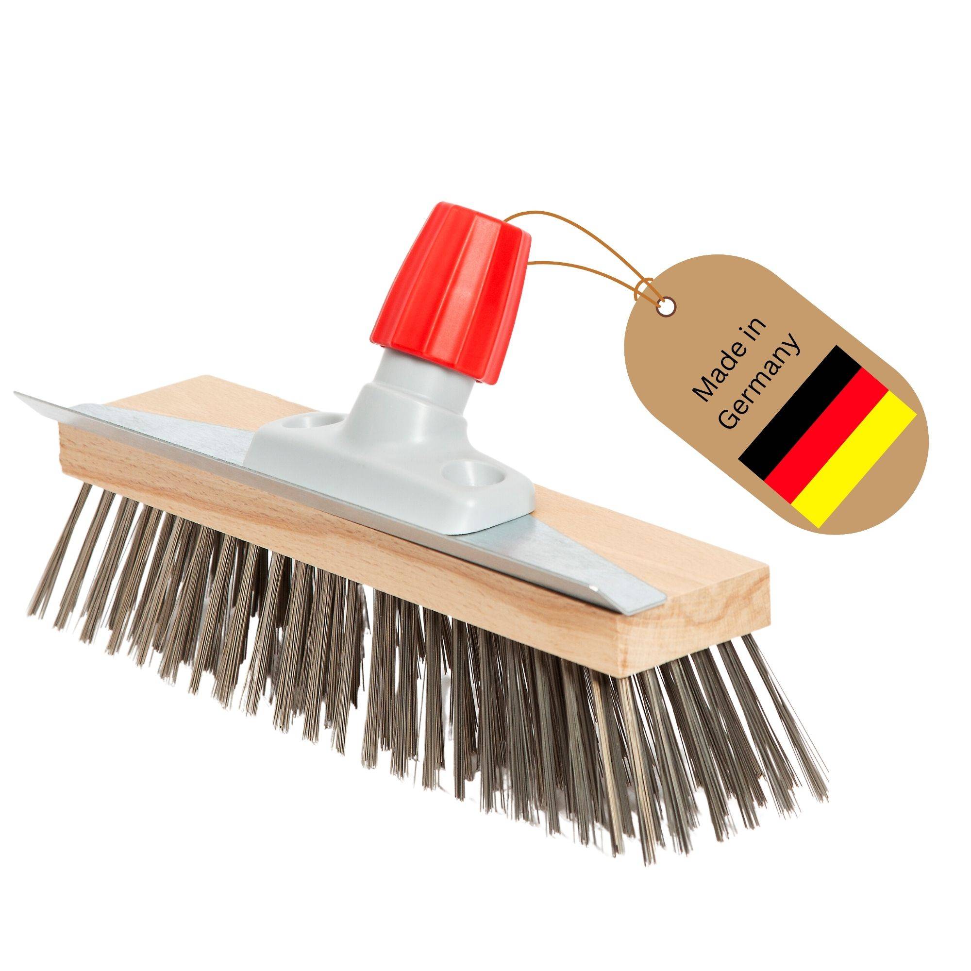 Novaliv Robuster Drahtbesen Moos – Effiziente Moosentfernung, Drahtbürste, 6-Reihen Metallborsten, für Pflastersteine & Garten, Stahlbesen, Mooskr