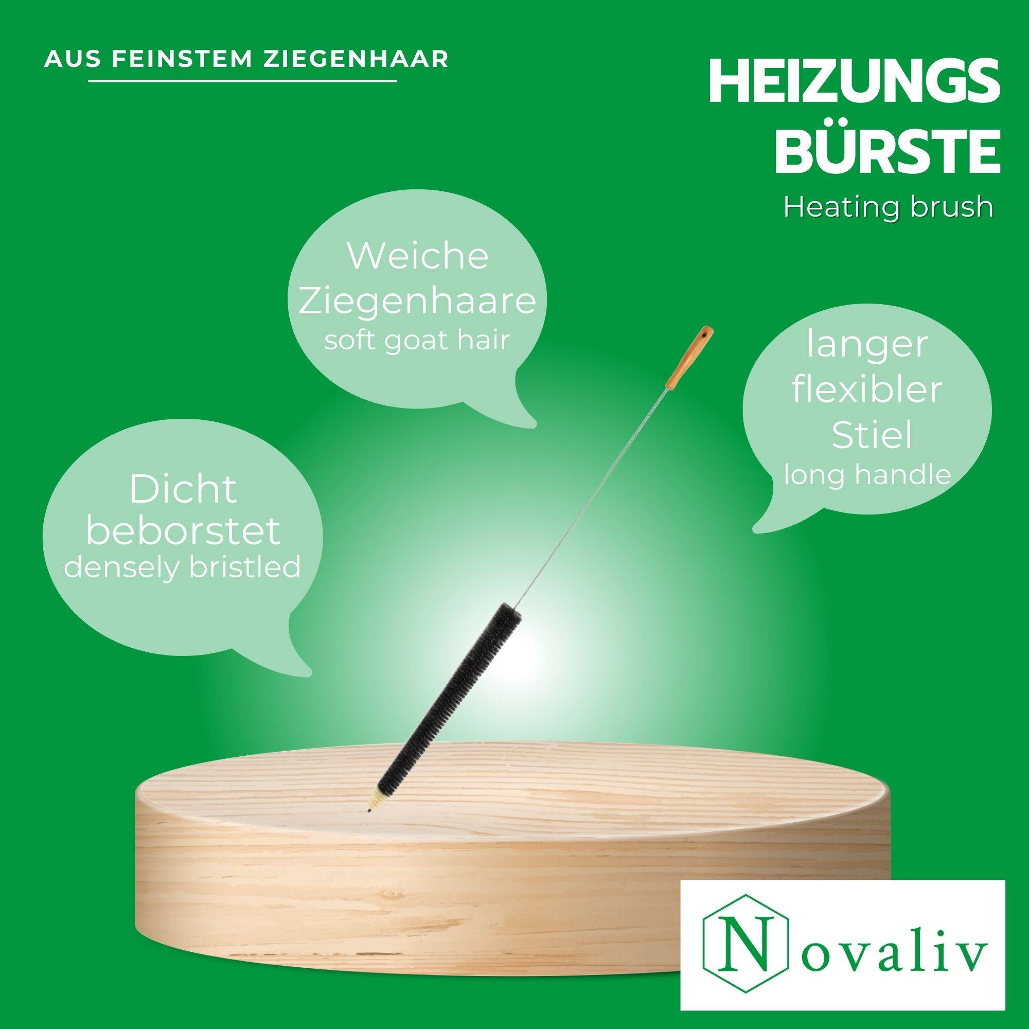 Novaliv 2x Heizkörperbürste Rippenheizkörper Heizungsbürste Heizkörper Reinigungsbürste 115x45x3,5cm IDEAL als Heizung Reinigungsbürste Rippen