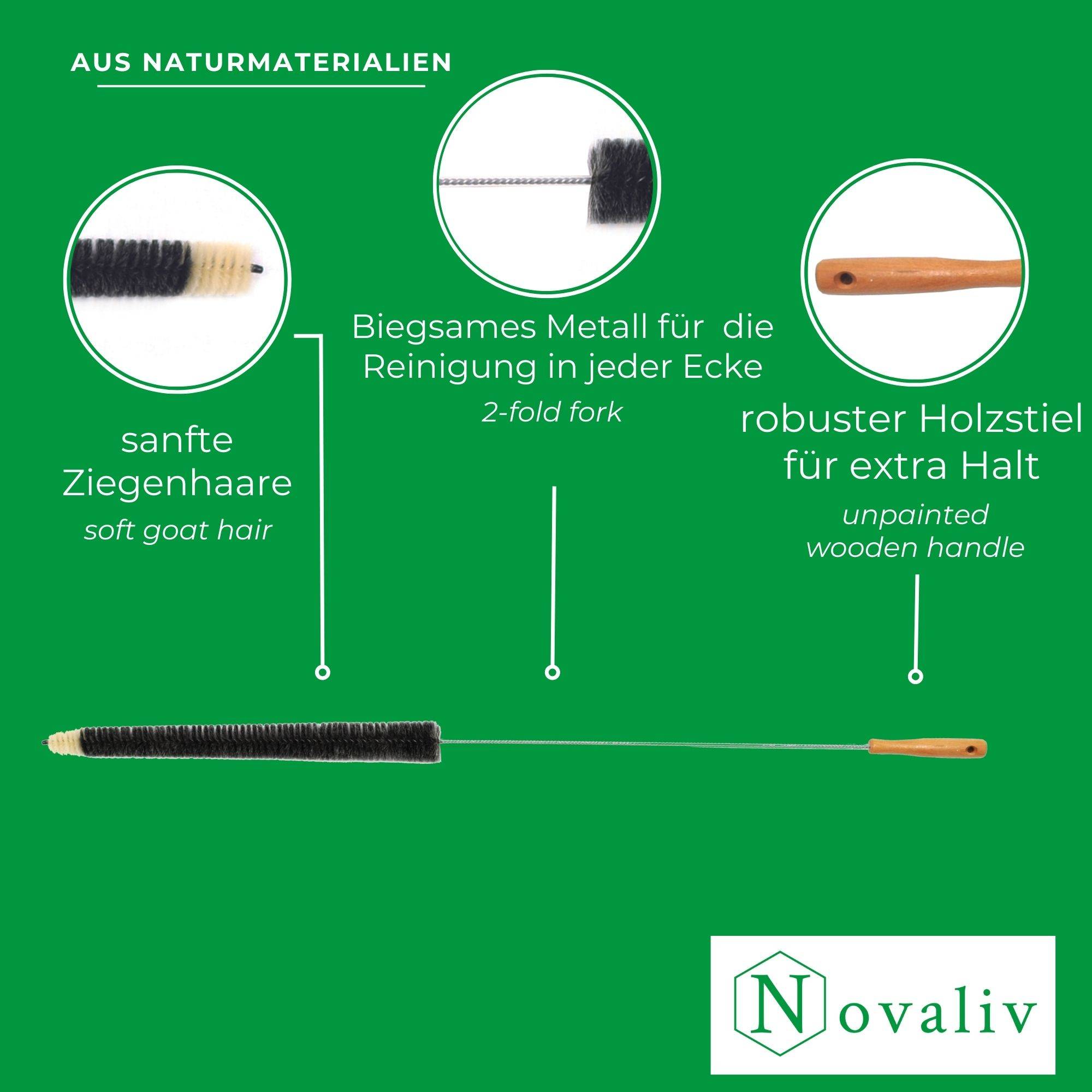 Novaliv Heizkörperbürste Rippenheizkörper Heizungsbürste Heizkörper Reinigungsbürste 115x45x3,5cm IDEAL als Heizung Reinigungsbürste Rippen ode