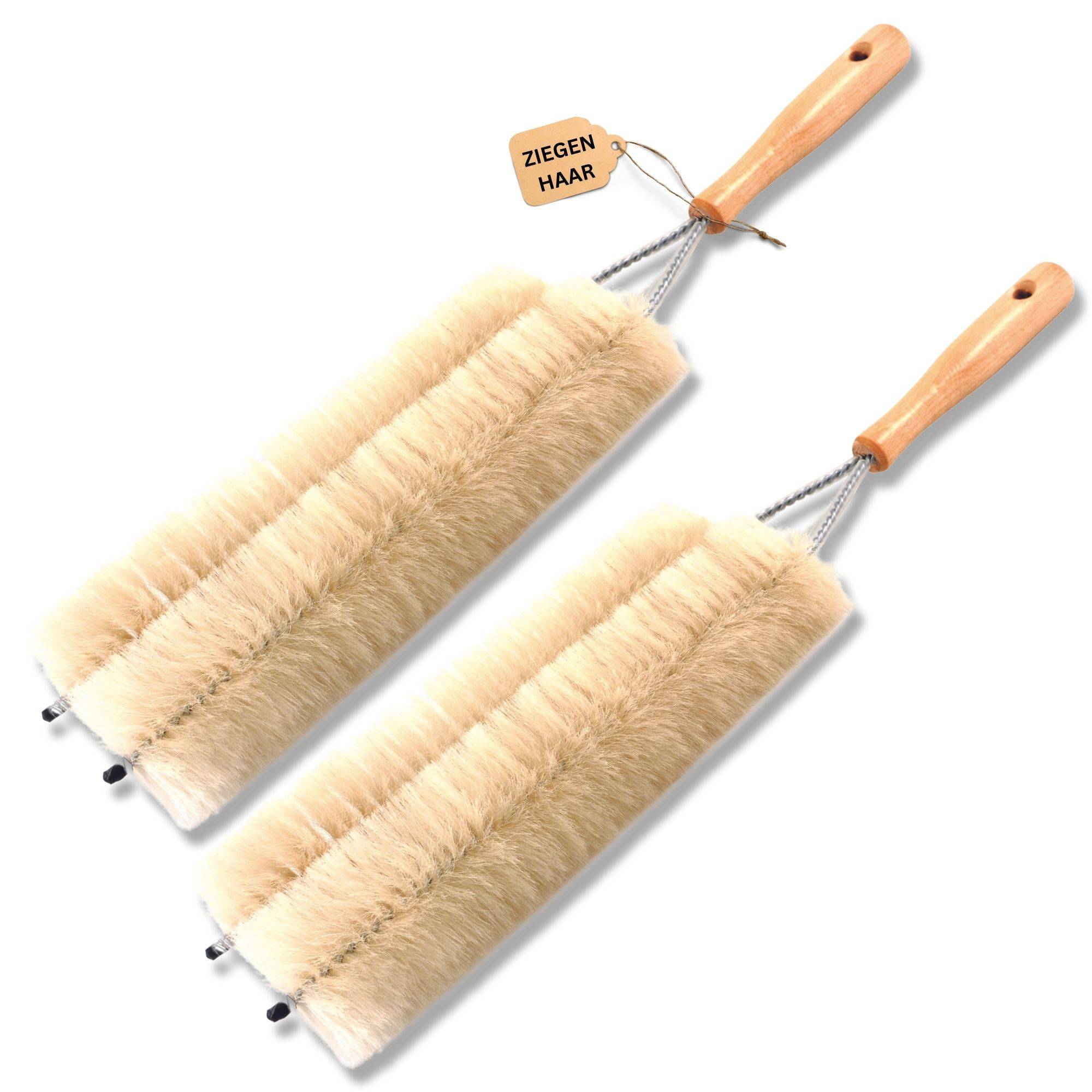 Novaliv 2x Jalousienbürste Jalousien Rolladenbürste Rollo Reinigungsbürste 47x14cm IDEAL auch als Heizung Reinigungsbürste 2-fach Gabel Jalousien-