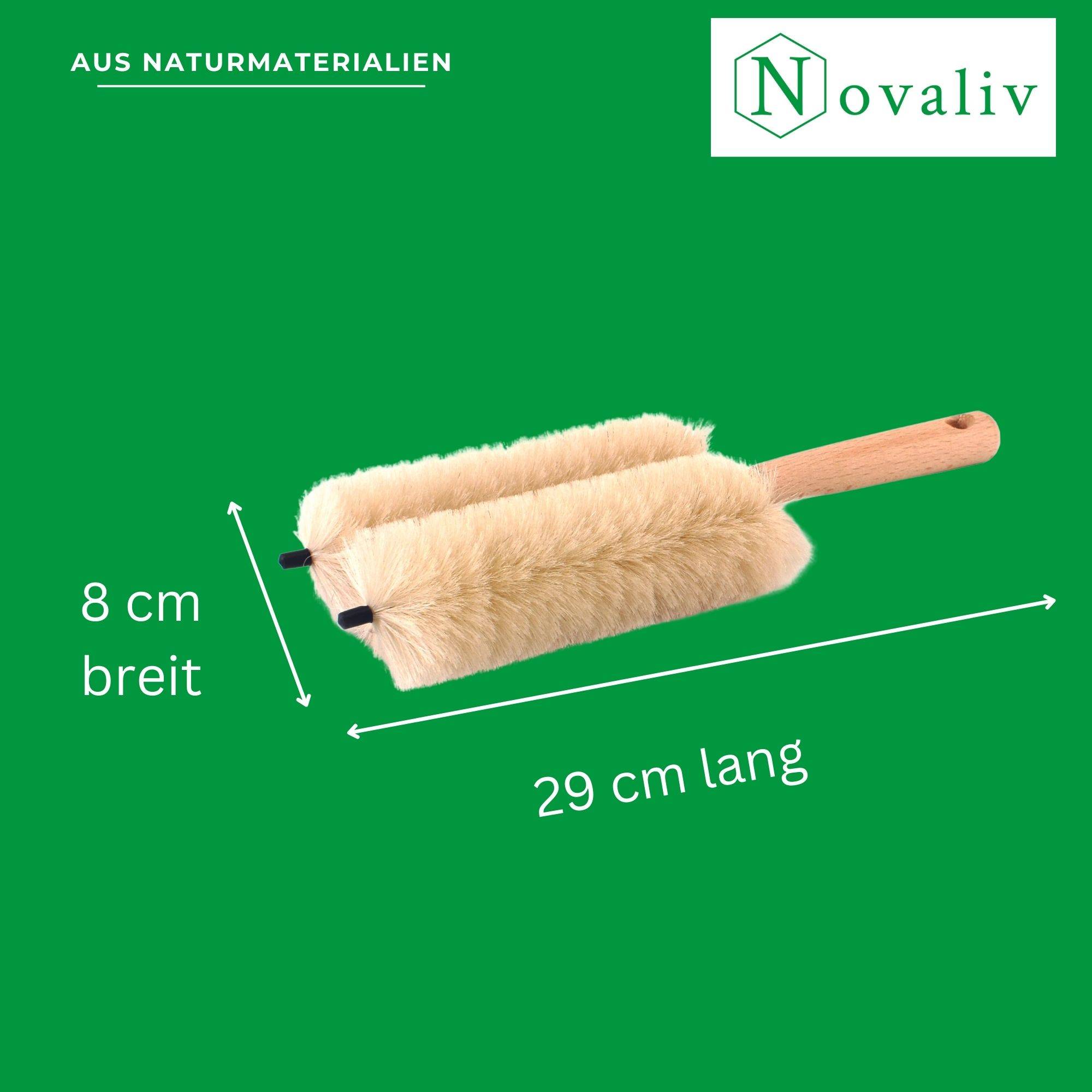 Novaliv 3x Heizkörperbürste Rippenheizkörper Heizungsbürste Heizkörper Reinigungsbürste 29x8x5cm IDEAL als Heizung Reinigungsbürste Rippen 2-fa