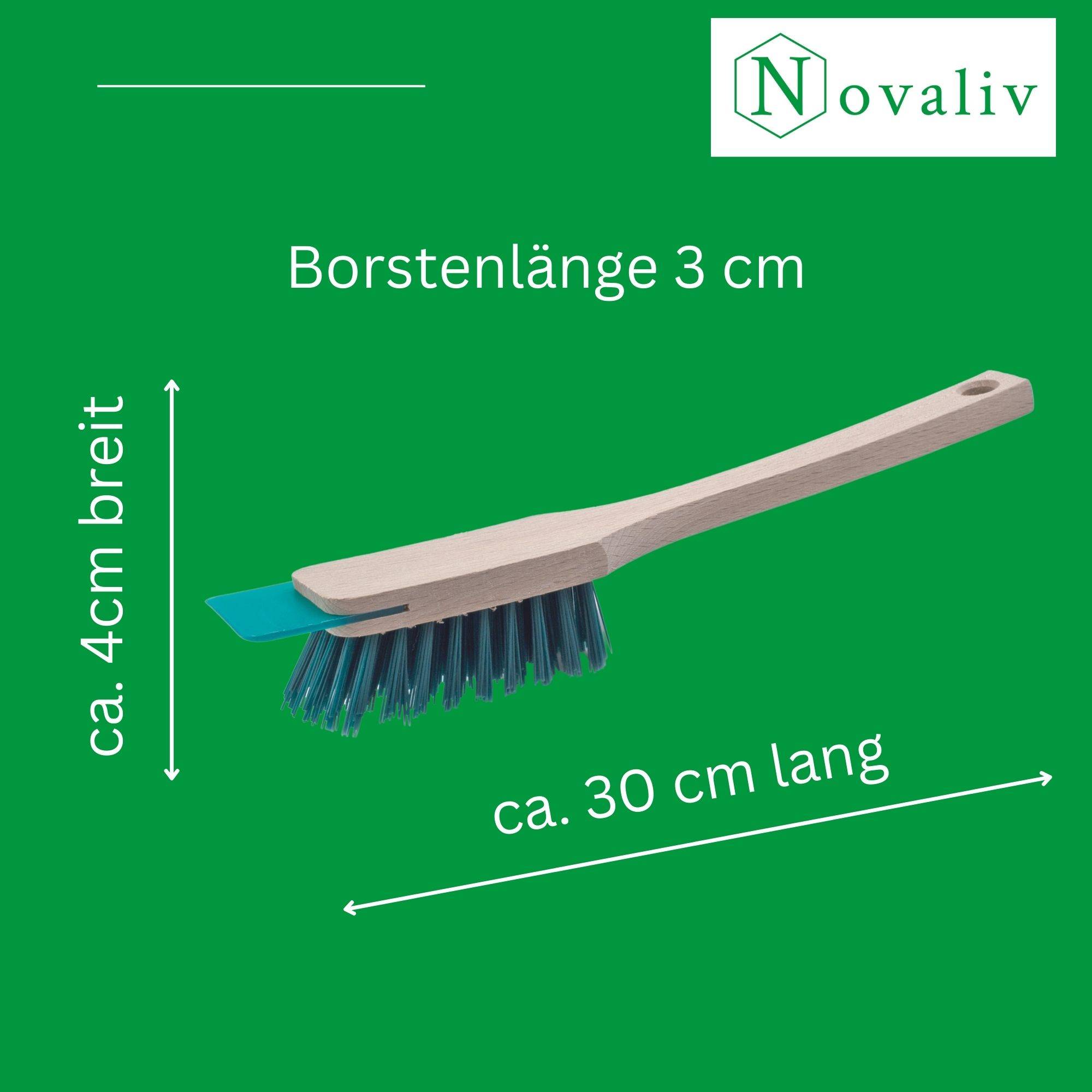 Novaliv 2er Set Bürste Rasenmäher Reiniger Rasenmäherbürste mit Schaber 30cm Rasenmäher Bürste für Elektro Aufsitzrasenmäher & Sitzrasenmäher