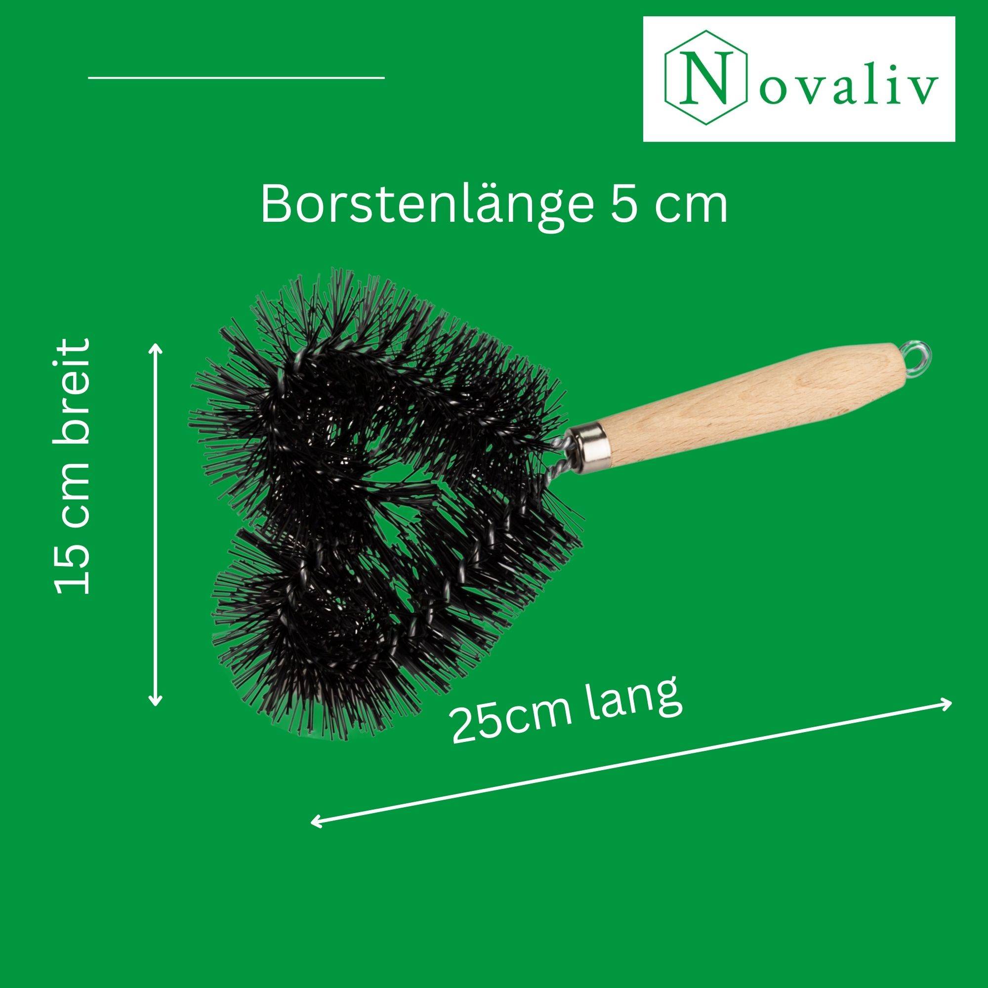Novaliv Bürste Rasenmäher Reiniger Rasenmäherbürste 25cm Rasenmäher Bürste für Elektro Aufsitzrasenmäher & Sitzrasenmäher als auch Handfeger