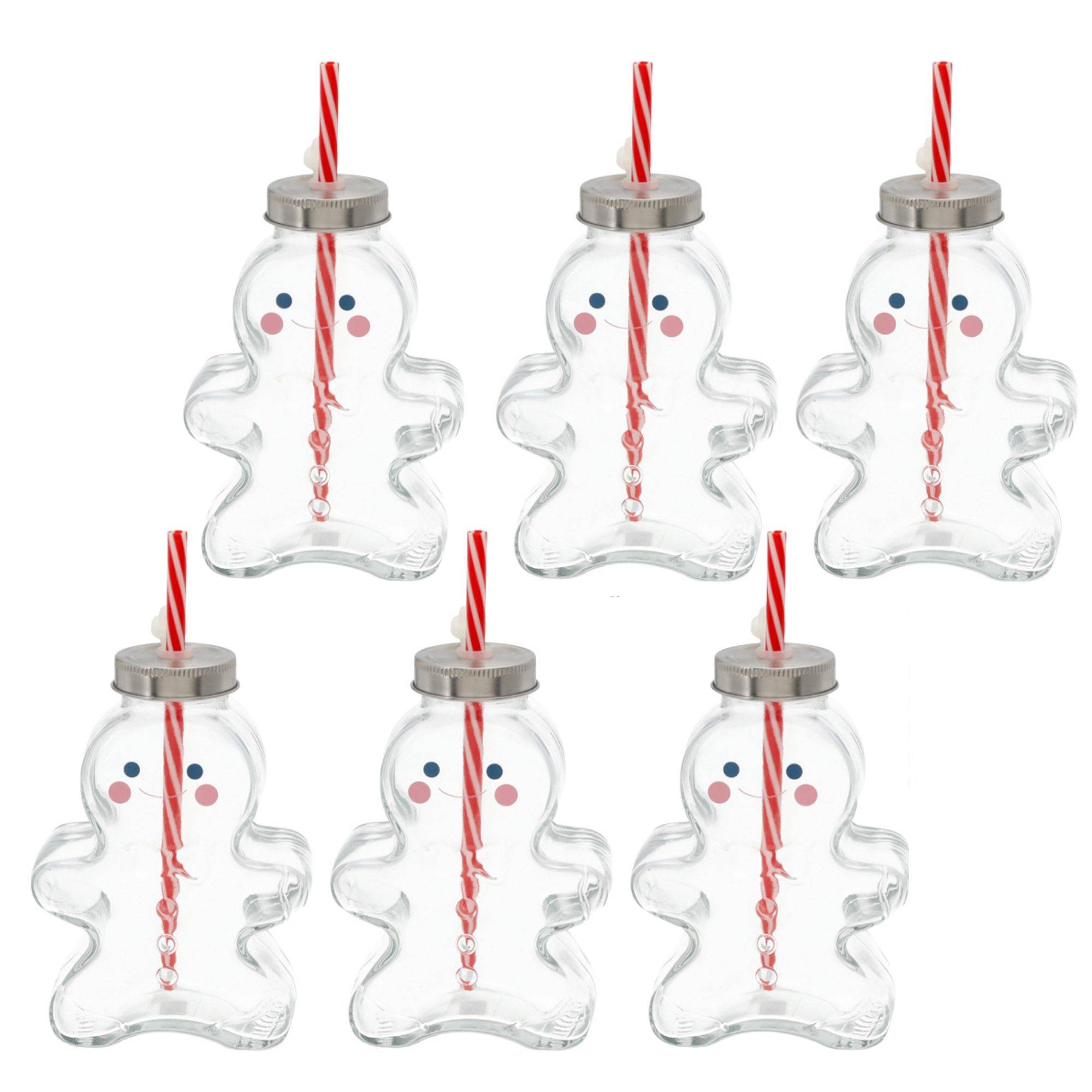 Novaliv 6x Tassen Glühwein 440 ml Lebkuchenmann