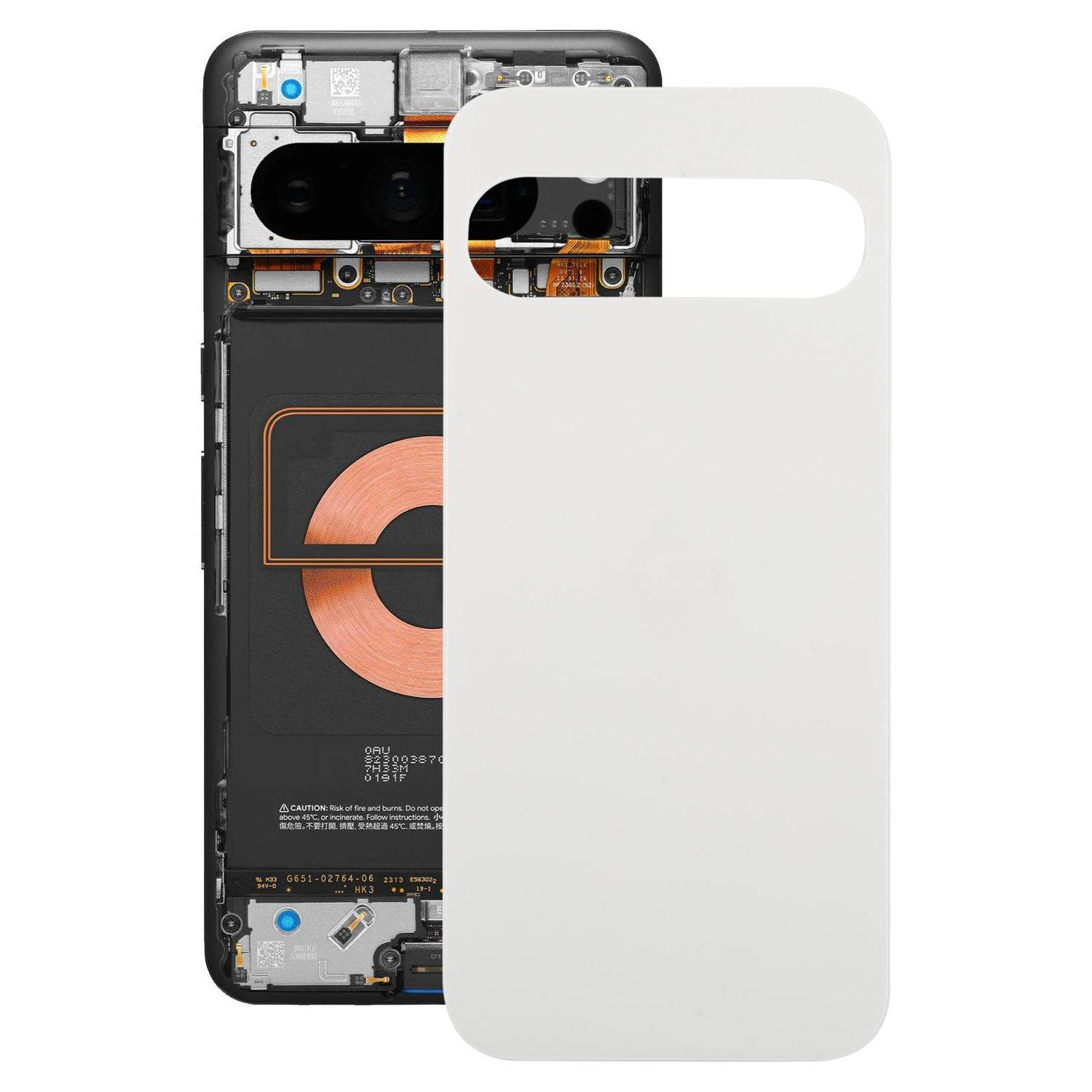 Für Google Pixel 9 Pro Akkudeckel Battery Back Cover Ersatzteil Reparatur Weiß