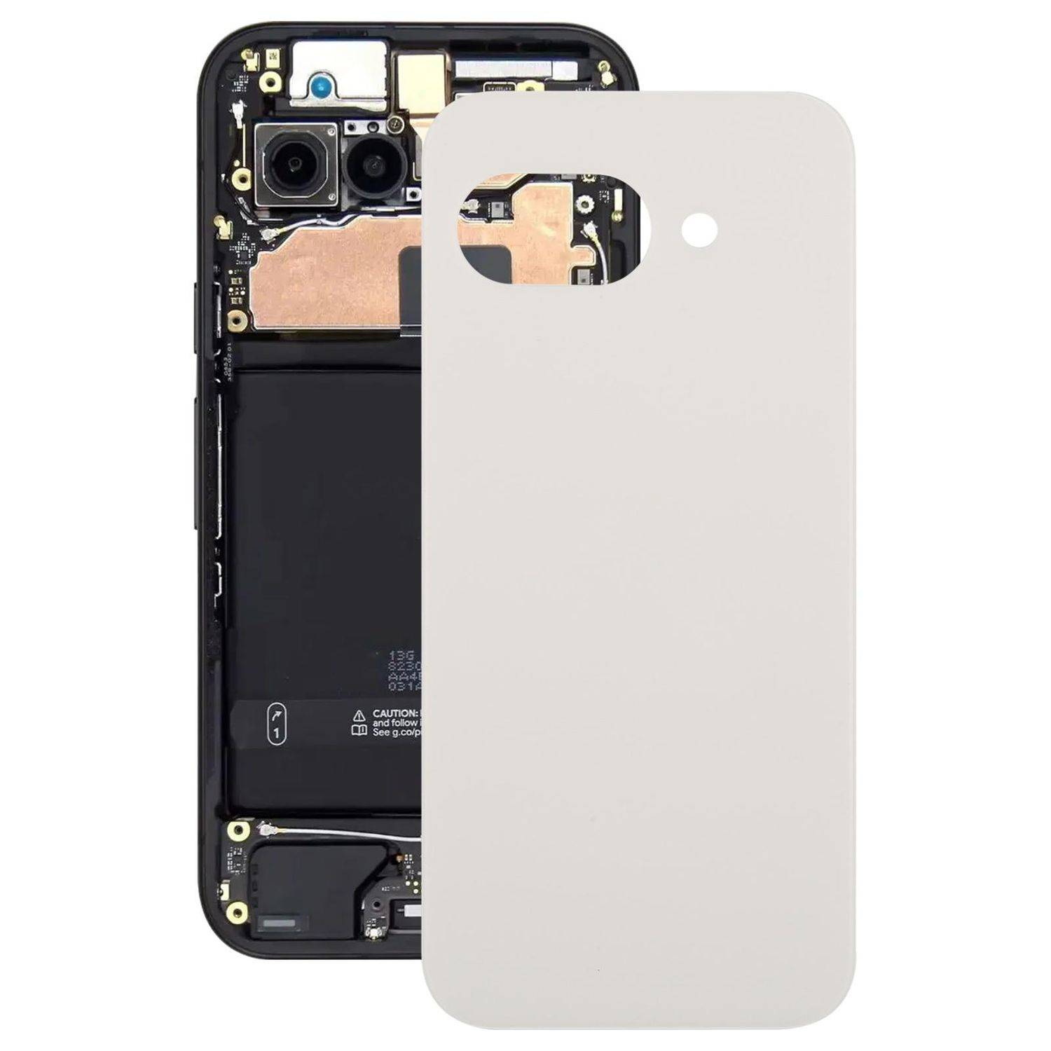 Für Google Pixel 9a Akkudeckel Battery Back Cover Ersatzteil Reparatur Weiß