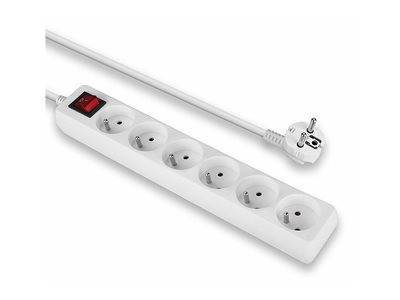 LINDY Steckdosenleiste mit Schalter FR 6-Fach Multimedia-Technik Steckdosenleisten
