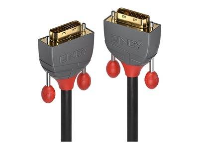 LINDY DVI-D Dual Link Kabel Anthra Line 15m Multimedia-Technik DVI-Kabel