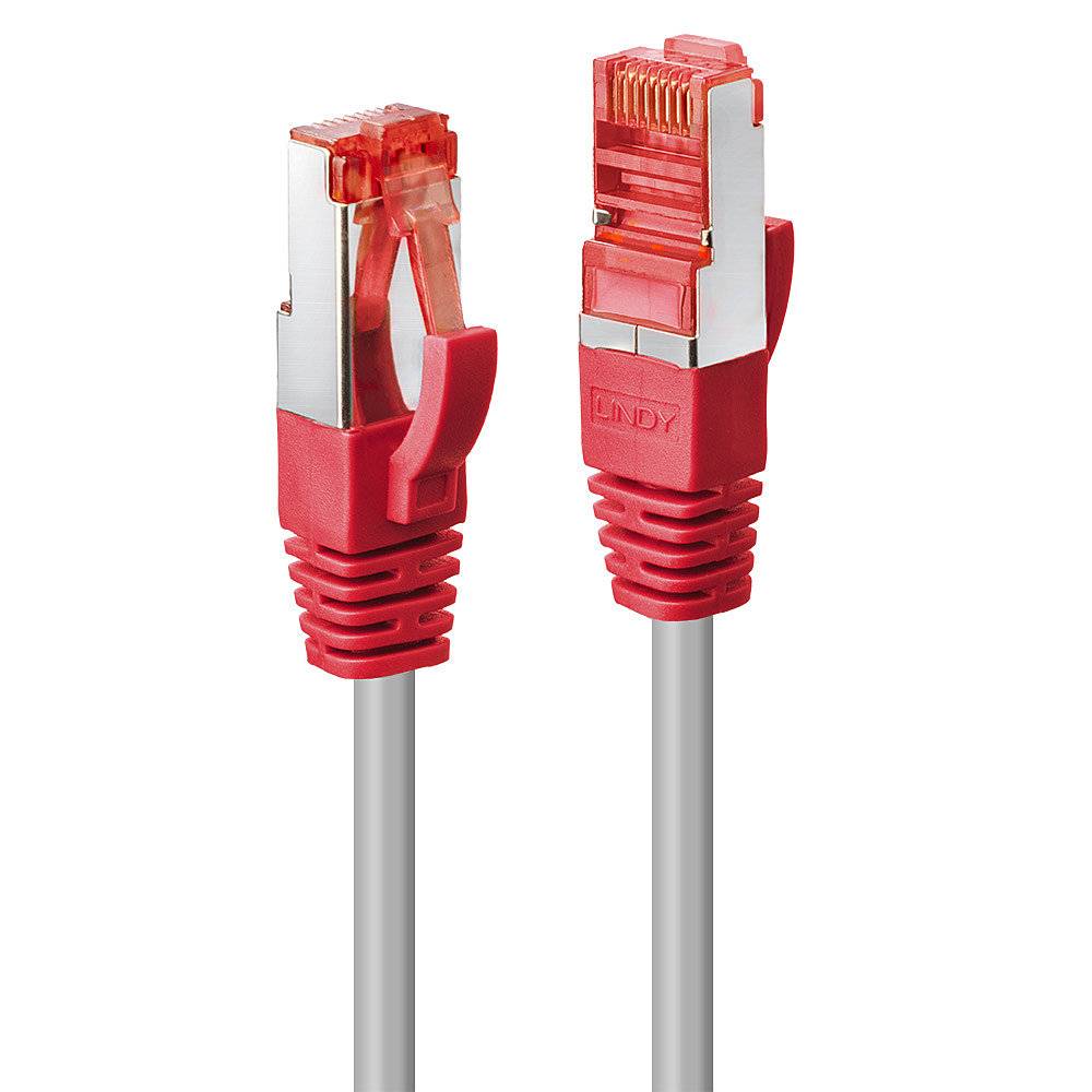 LINDY Patchkabel Cat6 CrossOver S/FTP grau/rot 5.00m Kabel RJ45 Cat.6