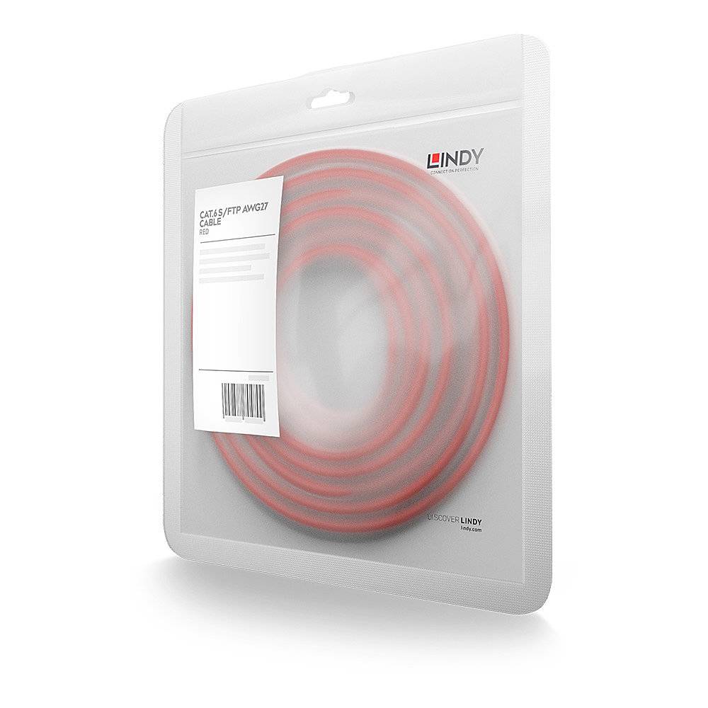 LINDY Patchkabel Cat6 S/FTP rot 10m Multimedia-Technik Kabel