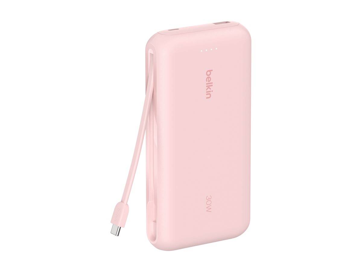 Belkin BoostCharge - Powerbank - mit integriertem Kabel - 20000 mAh - 30 Watt -
