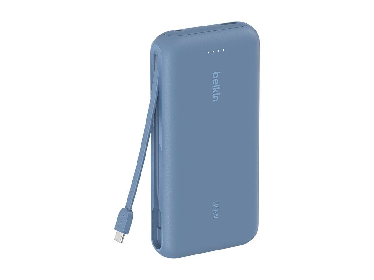 Belkin BoostCharge - Powerbank - mit integriertem Kabel - 20000 mAh - 30 Watt -