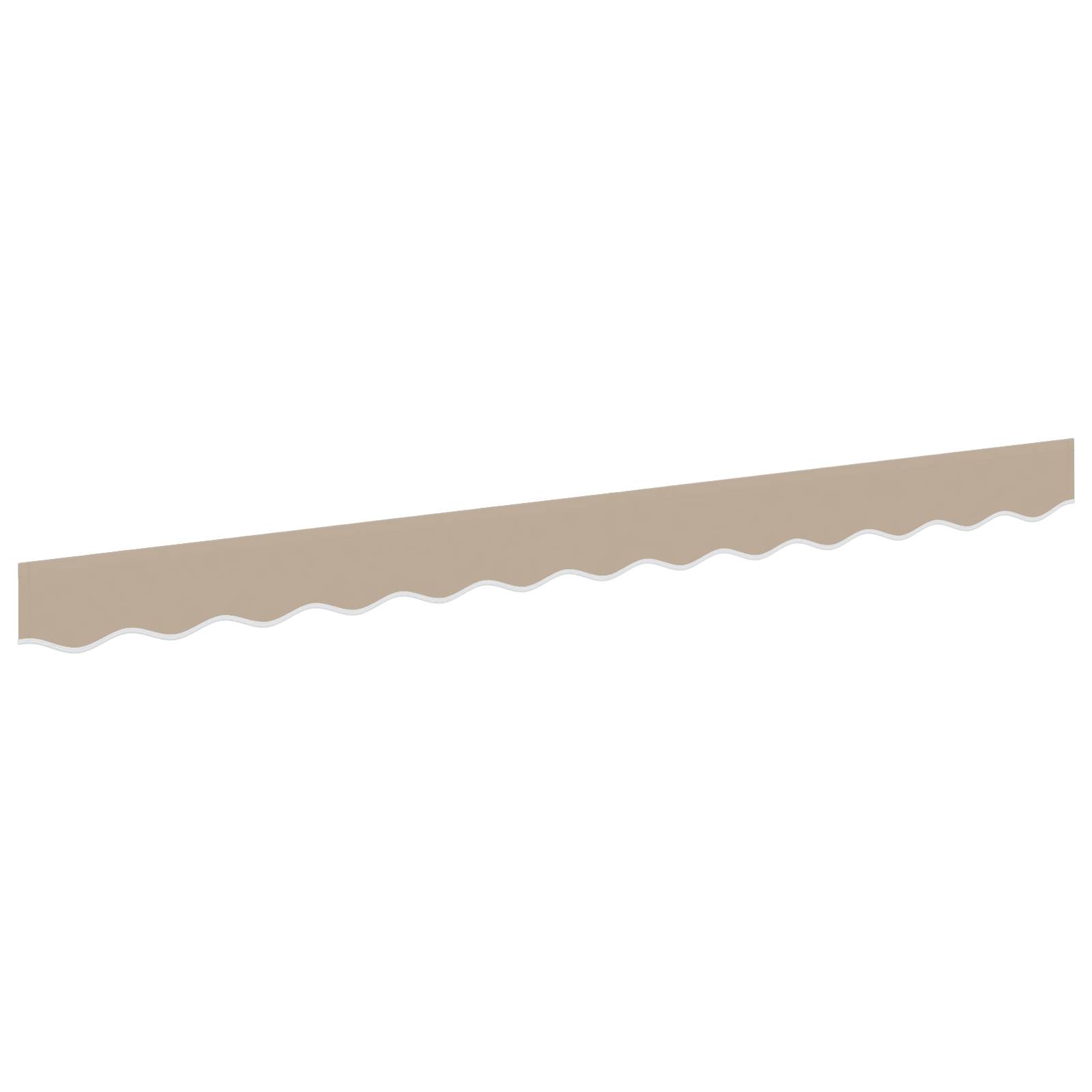 vidaXL Markisenvolant für 3,5 m Rahmen Beige 3,3x0,2 m