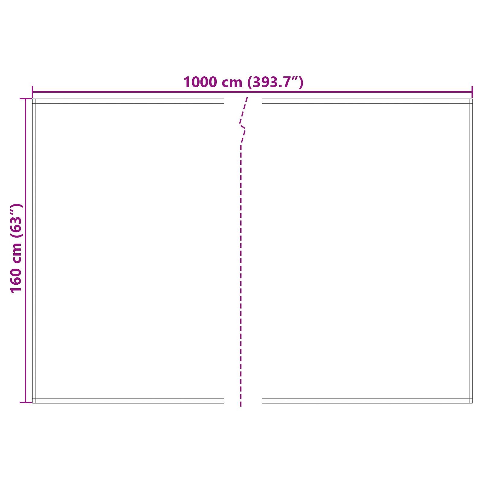 vidaXL Ersatzstoff für Markisen Multicolor 10x1.6 m