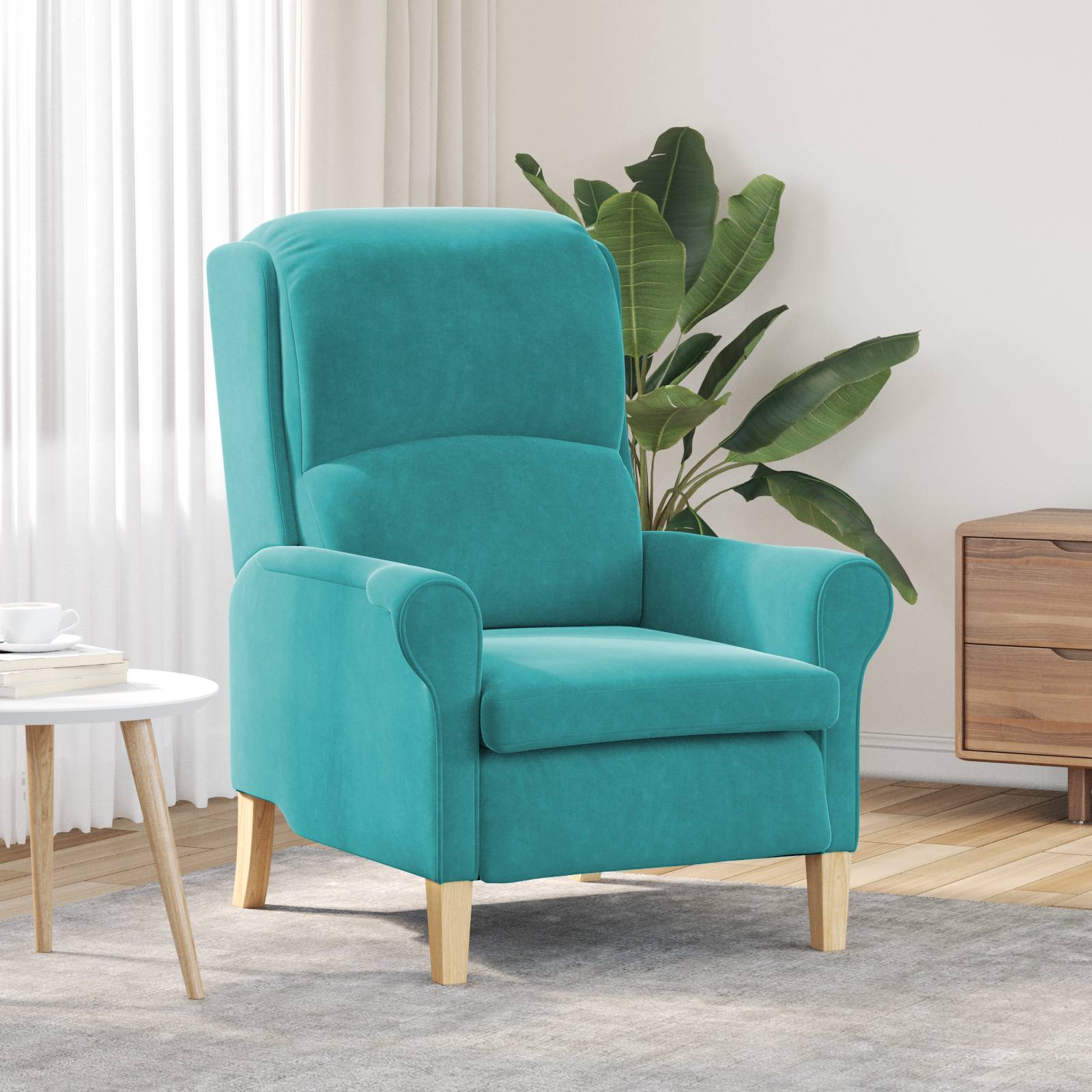vidaXL Türkiser Sessel Türkis Stoff Standard Ergonomisch Sessel