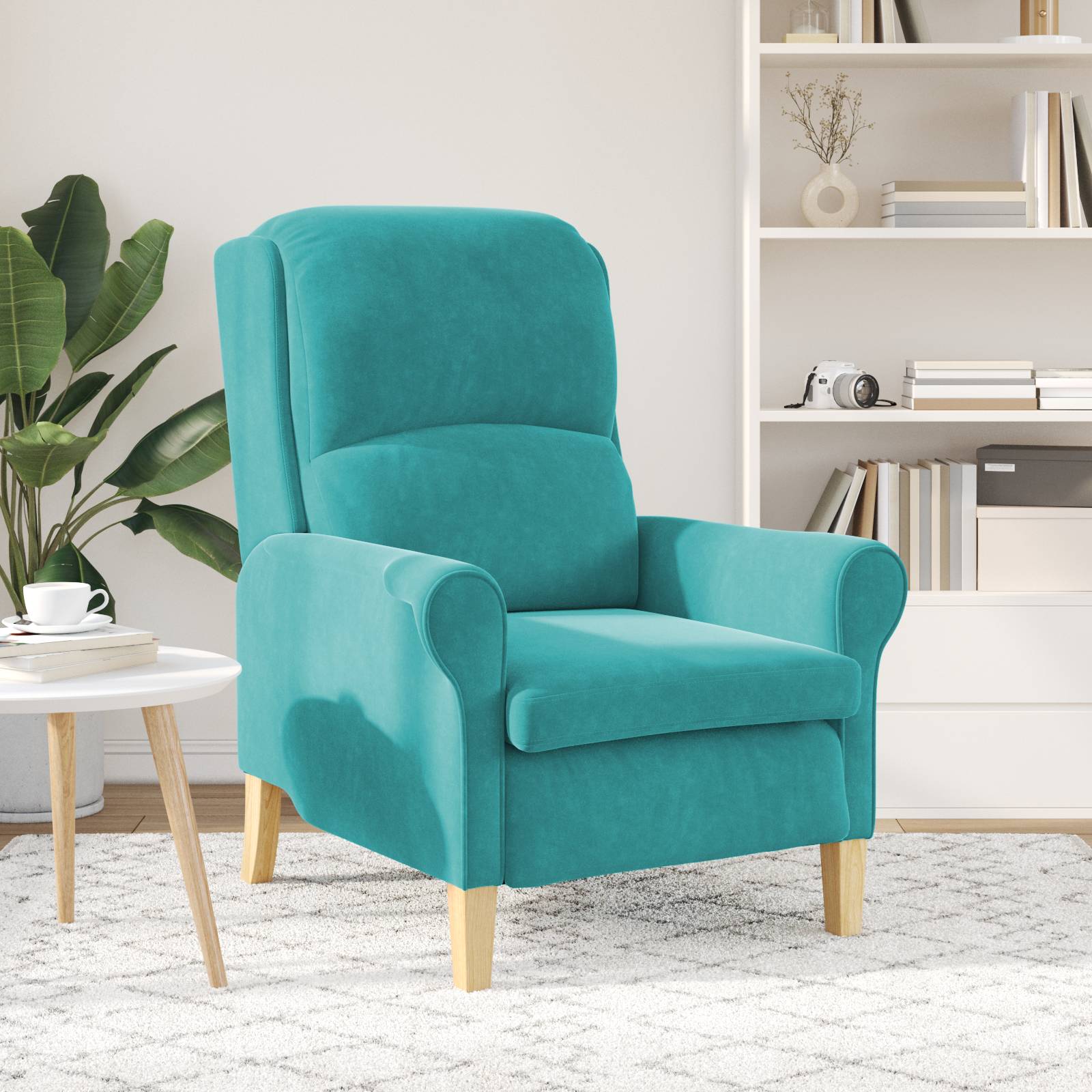 vidaXL Türkiser Sessel Türkis Stoff Standard Ergonomisch Sessel