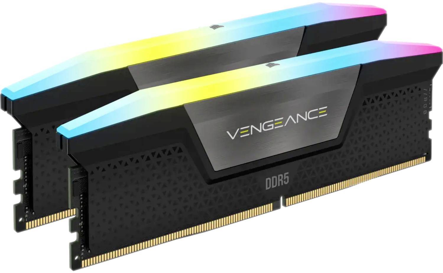 DDR5 32GB PC 6200 CL36 CORSAIR KIT (2x16GB) VENGEANCE RGB b retail Multimedia-Technik Speichermodule